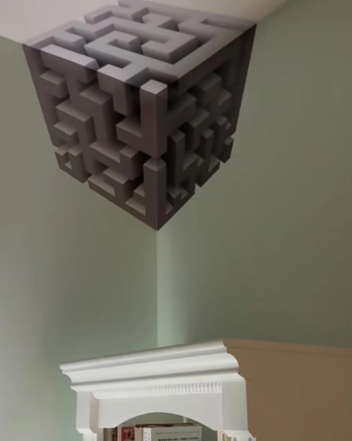 Impossible Corners sztuka ścienna 3D naklejka narożna stereoskopowa naklejka na kostkę graficzny obraz