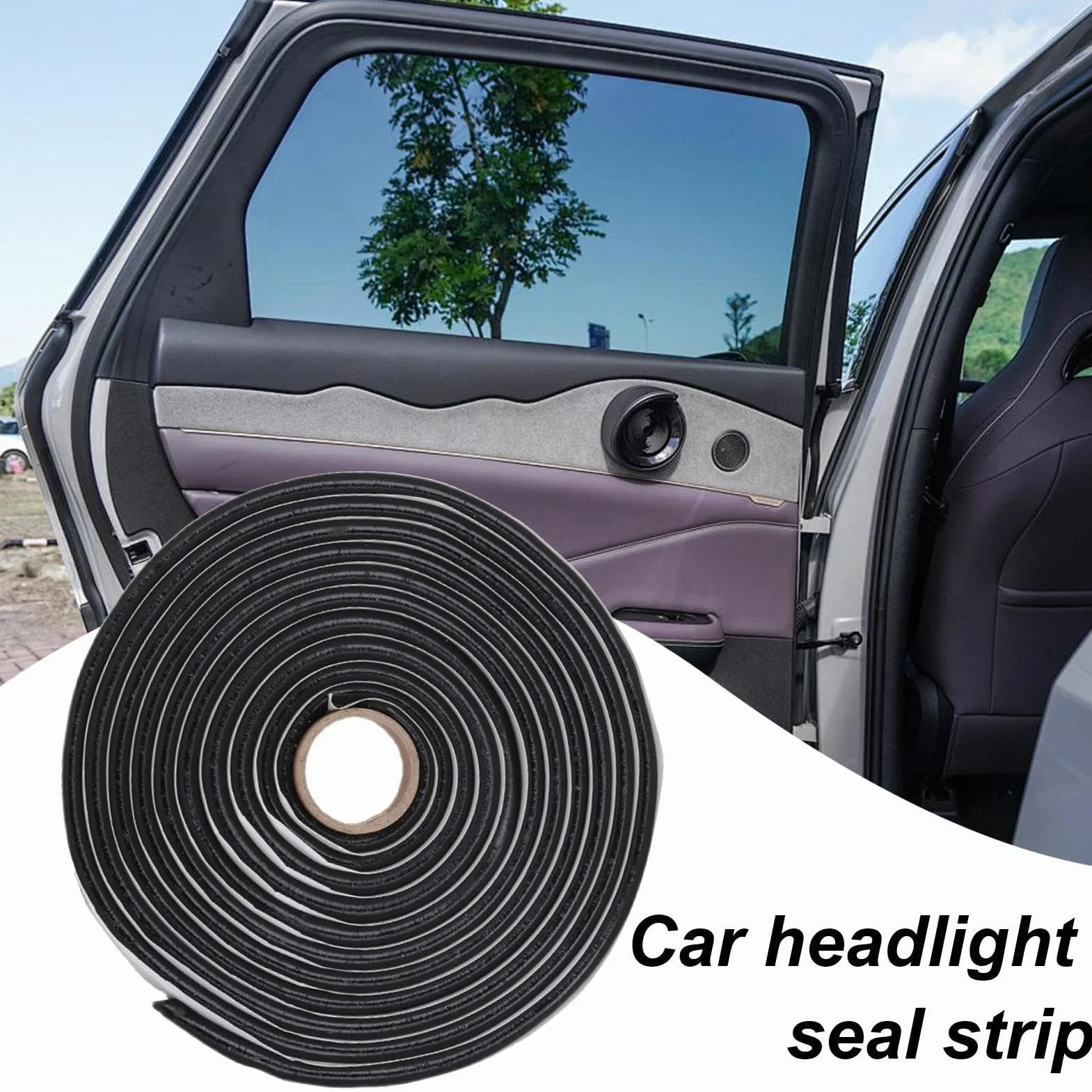 Weather Stripping, Under Door Draft Blocker, Door Insulator Strip, Rubber Weather Seal, Auto Draft Seal Strip, Soundproof Edge Protector, 13 Ft Weather Stripping, Car Windshield Sealing Strip