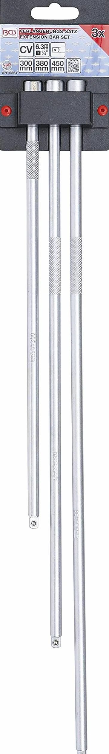BGS 6854 Zestaw przedłużek 6,3 mm 300 380 450 mm 3 szt.