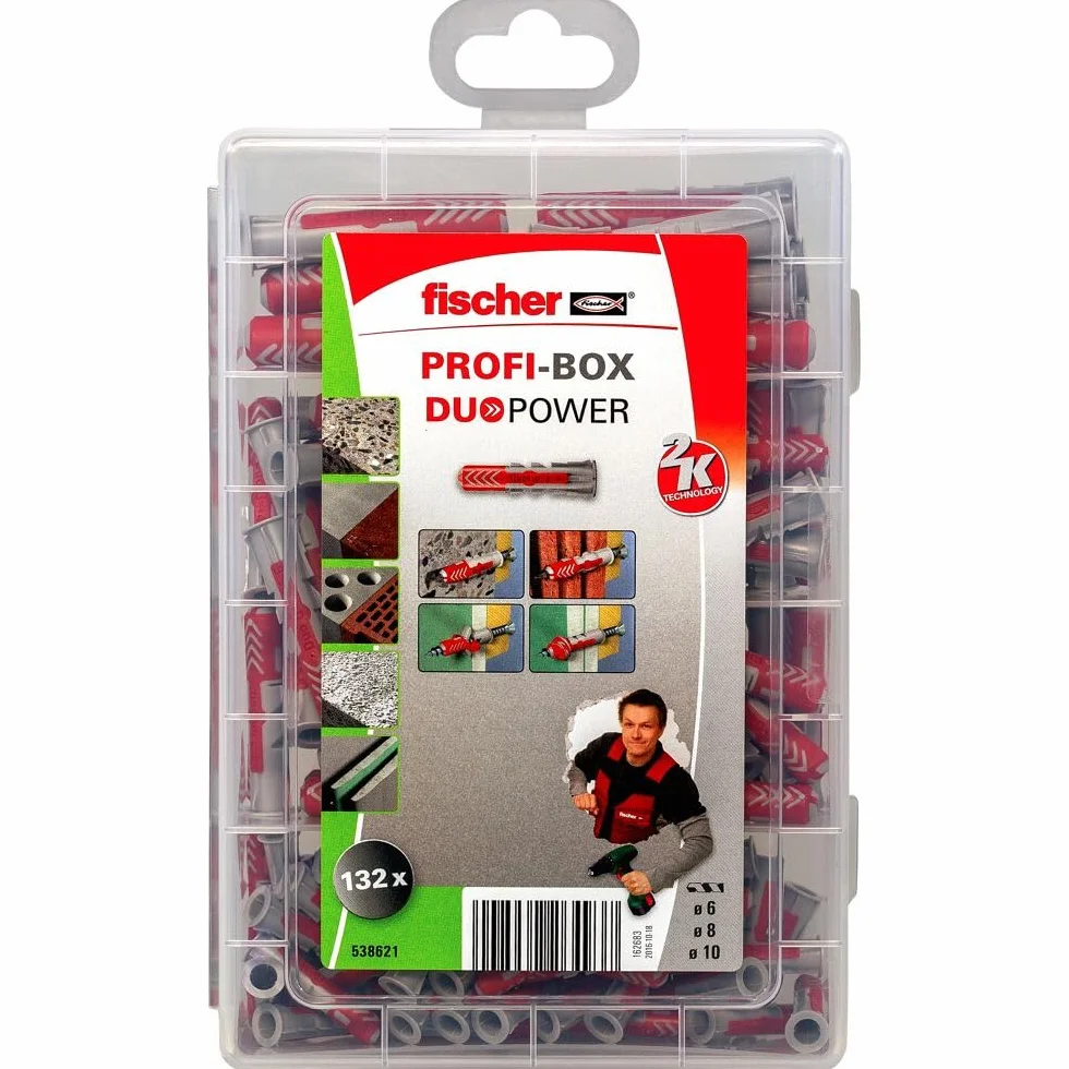 fischer Box DuoPower 132 kołki rozporowe uniwersalny zestaw pojemnik