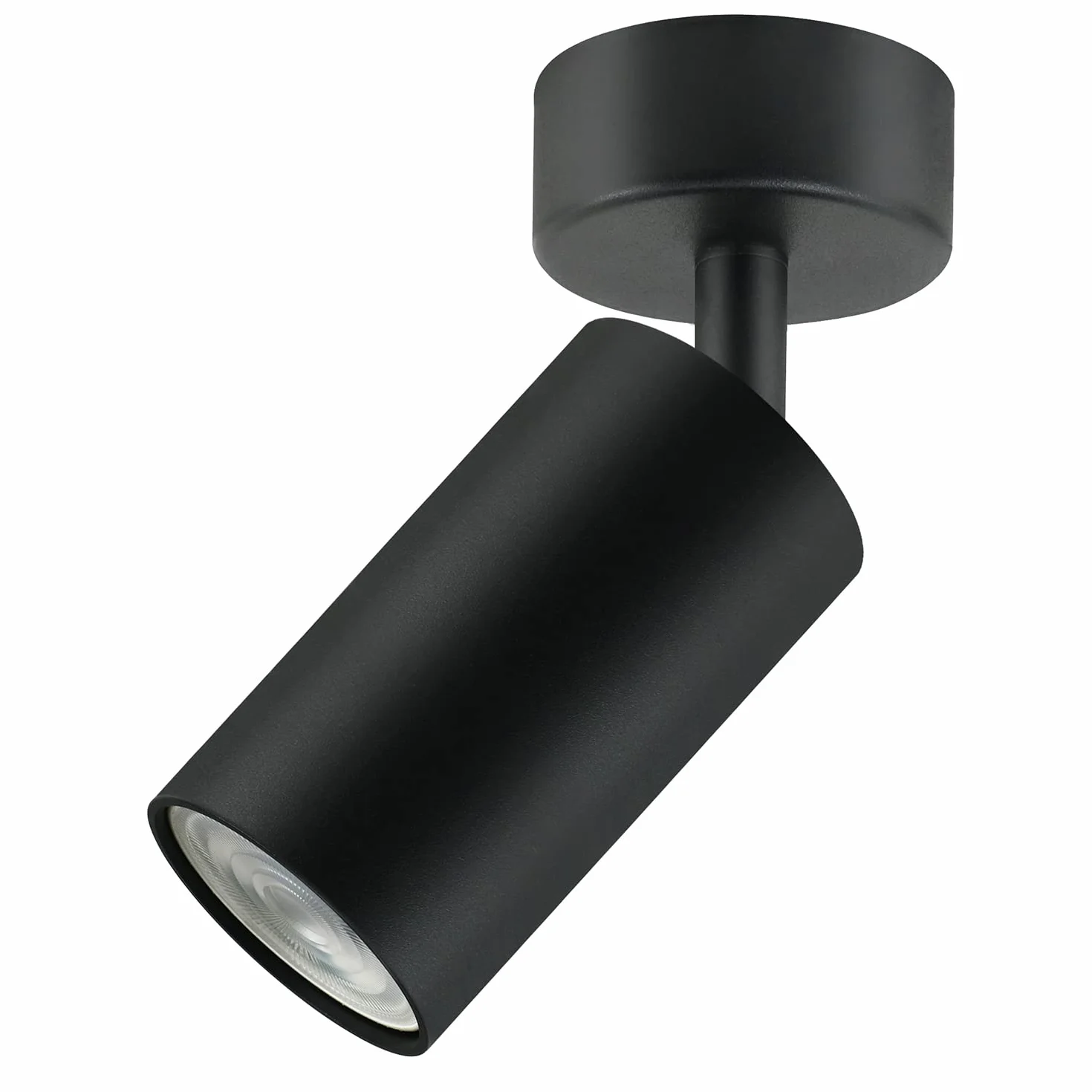 Maclean MCE451 B Lampa Ścienno-sufitowa Punktowa Ruchoma Aluminiowa 1xGU10 55x100mm Czarny Mat