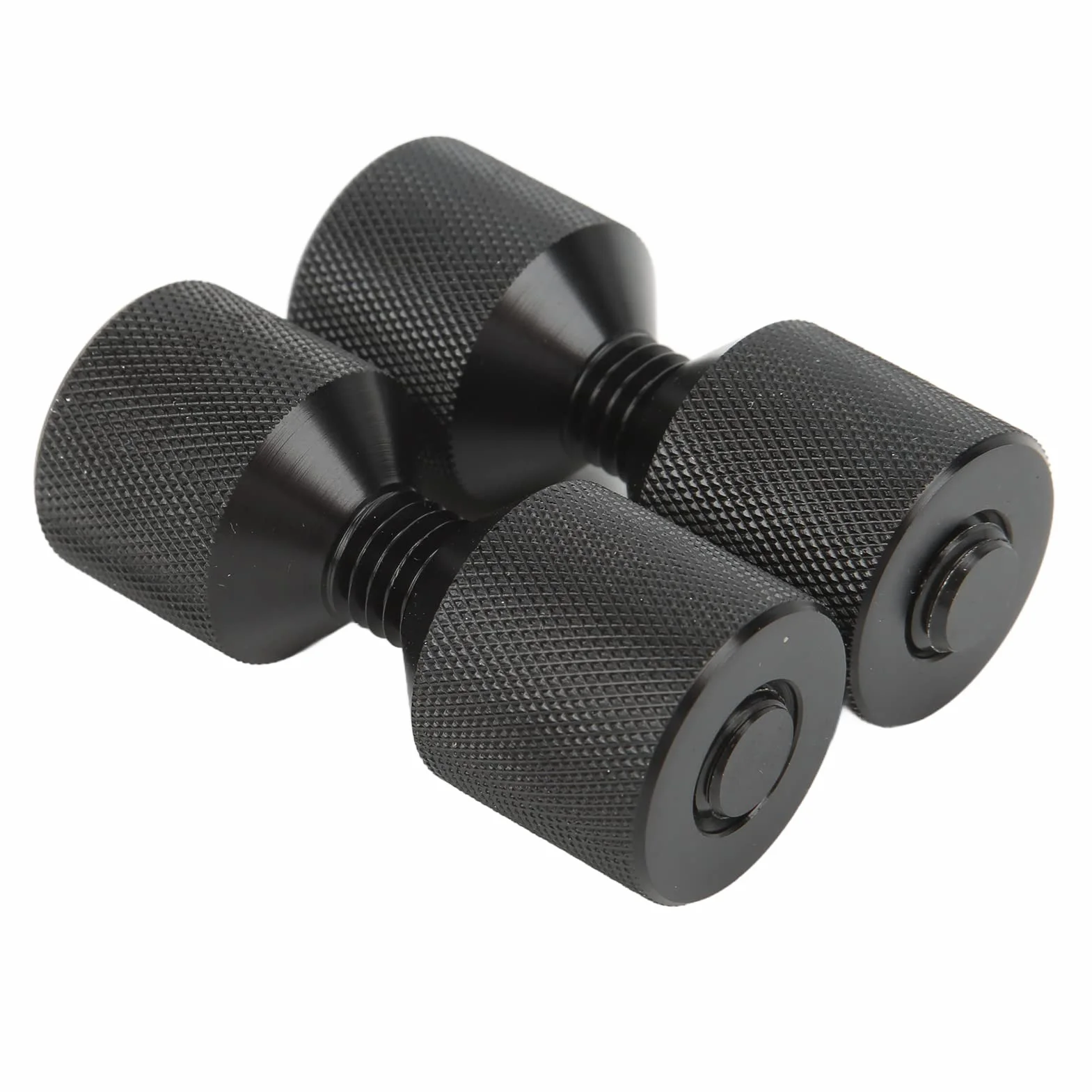 Dwa Hole Pins Set, 2Pcs Aluminum 2 Hole Flange Alignment Pin łatwe w użyciu trwałe gwintowane dwa Hole Pins z Anodized Oxide Black Finish dla samochodu statku dużych maszyn