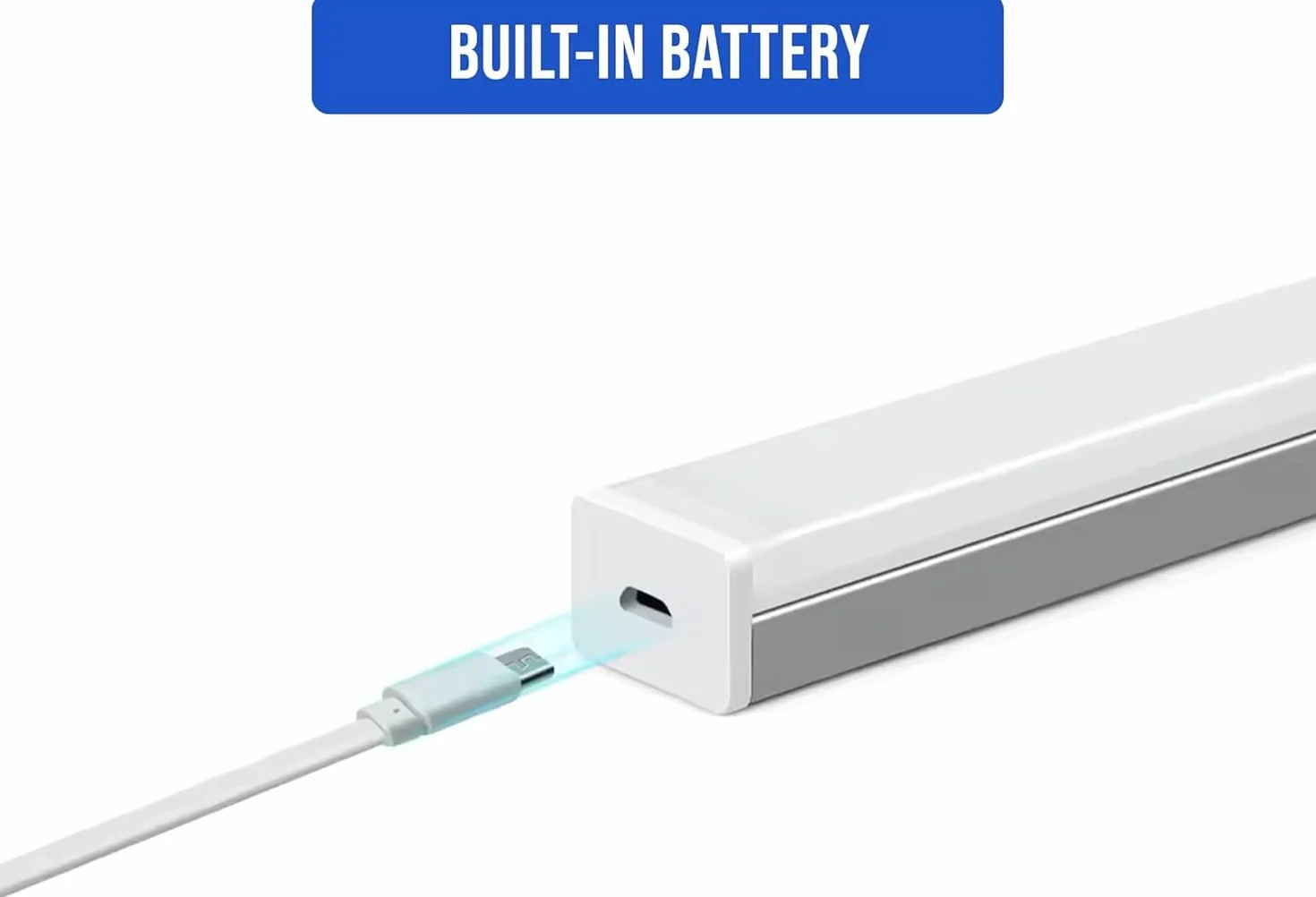 Lampa LED z czujnikiem ruchu 50 cm Magnetyczna USB Akumulatorowe oświetlenie zimne białe światło