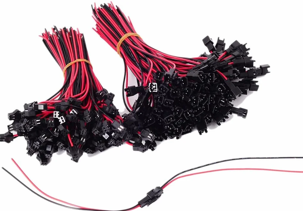 JST SM 2-pinowe złącze 22 AWG adapter mikro elektryczny wtyk męski i żeński z kablem 150 mm