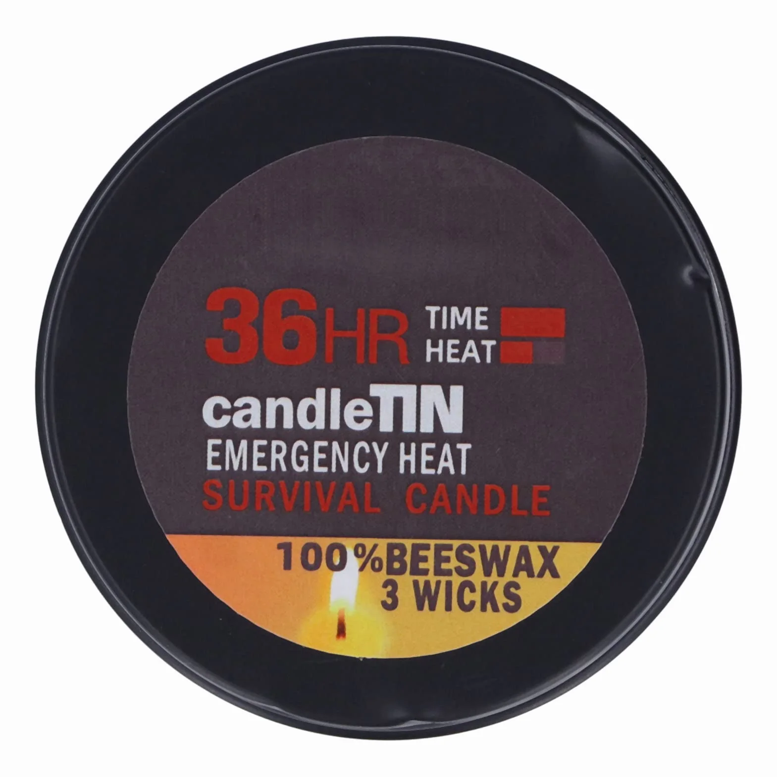 Survival Candle 36-godzinne świece awaryjne Długo palące się przenośne z 3 knotami do awaryjnego przetrwania