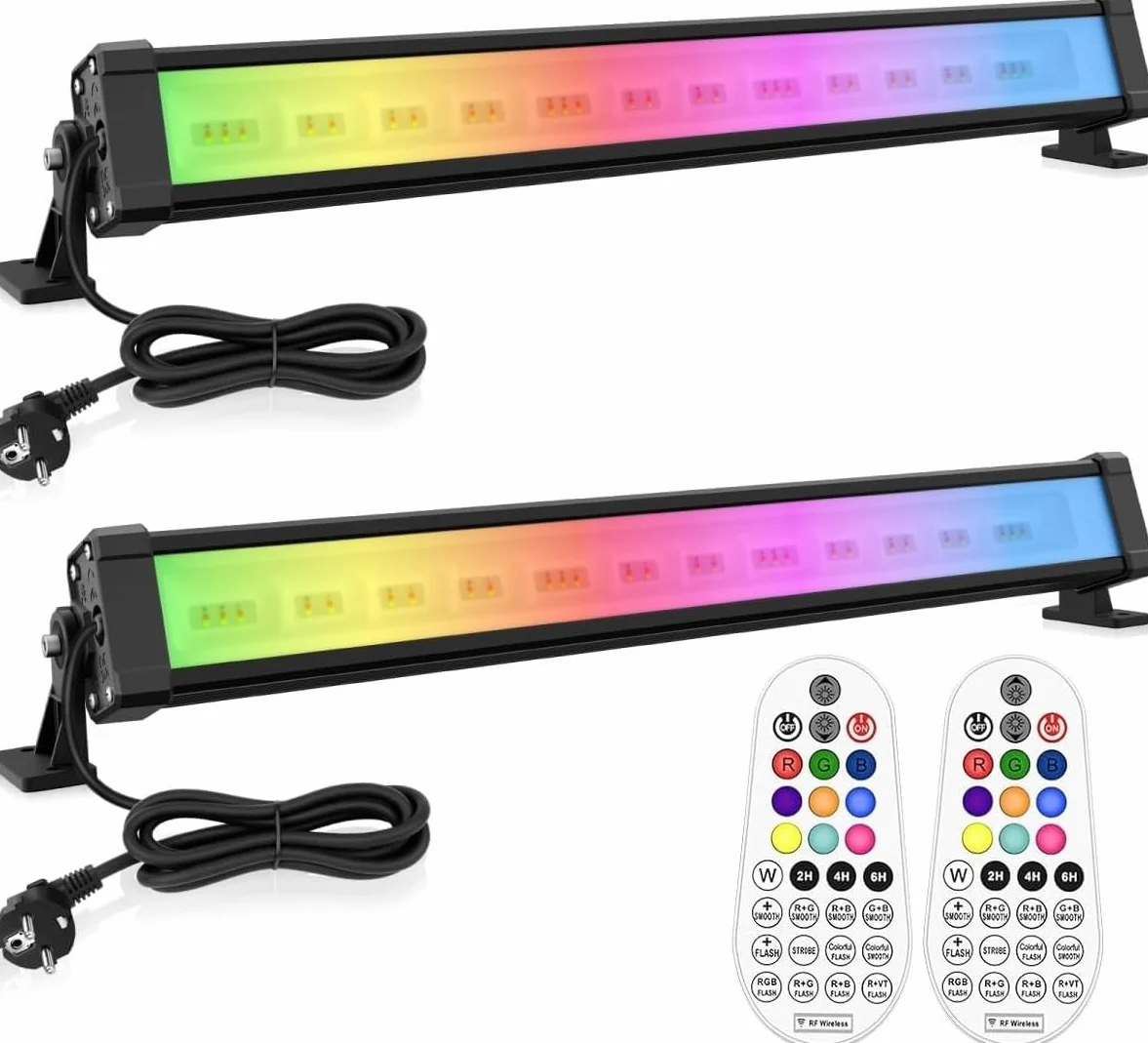 MEIKEE Reflektor RGB 42 W z pilotem, 360°, 10 kolorów, 30 trybów, timer, 6 poziomów jasności, LED