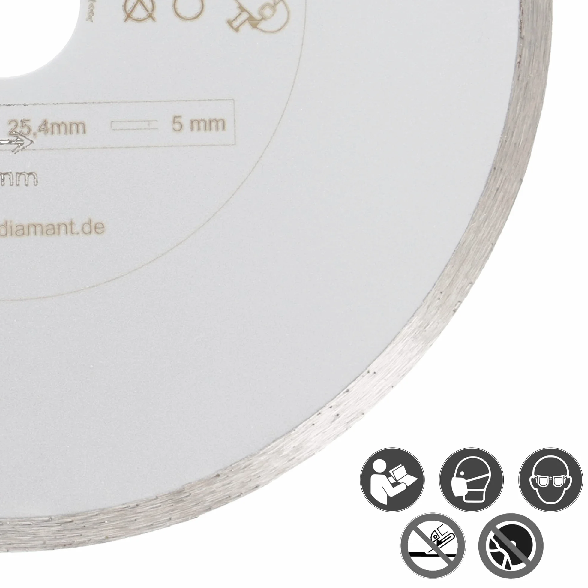 PRODIAMANT Prorim diamentowa tarcza tnąca 180 mm x 25,4 mm do ceramiki i płytek