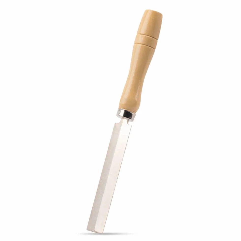Diamentowy pilnik rombowy z drewnianym uchwytem 15 cm do obróbki drewna, szkła, ceramiki