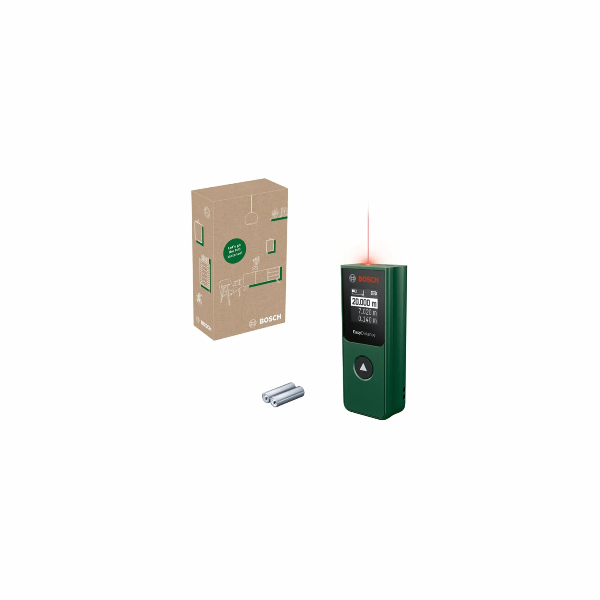 Bosch Dalmierz laserowy EasyDistance 20, 20 m, kieszonkowy, jeden przycisk