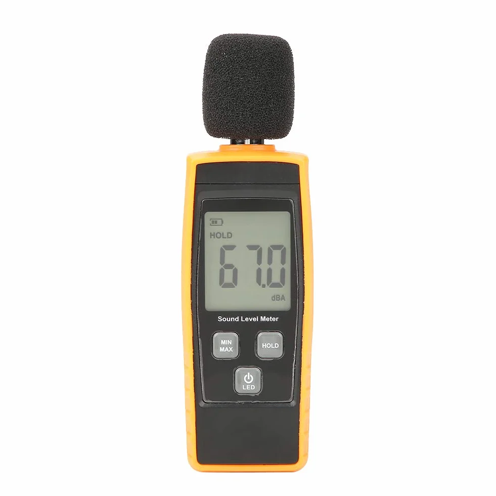 Akozon GM1359 cyfrowy miernik poziomu dźwięku LCD decybeli DB tester hałasu