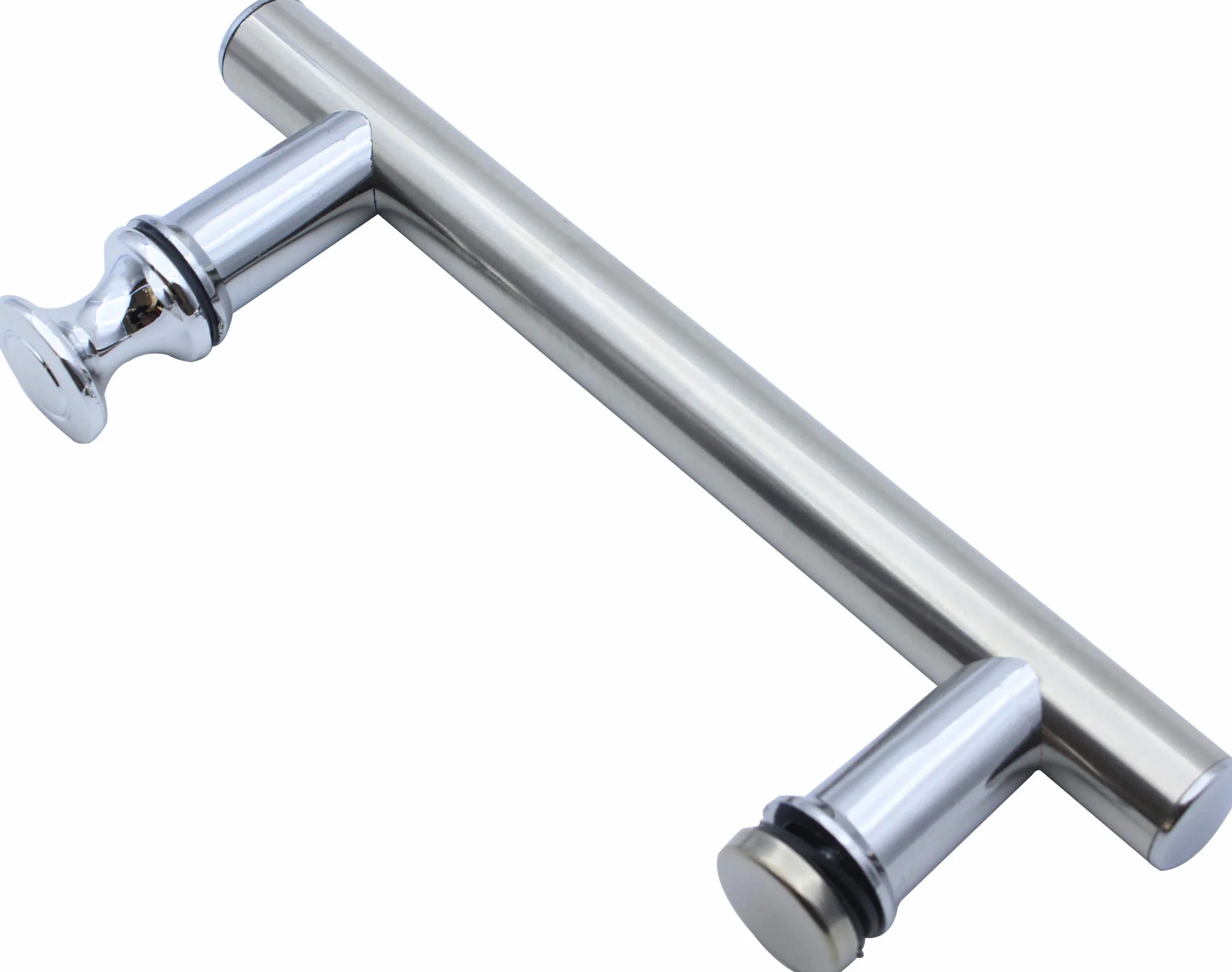 Stal nierdzewna okrągła klamka do drzwi prysznicowych 125 mm 2-pak