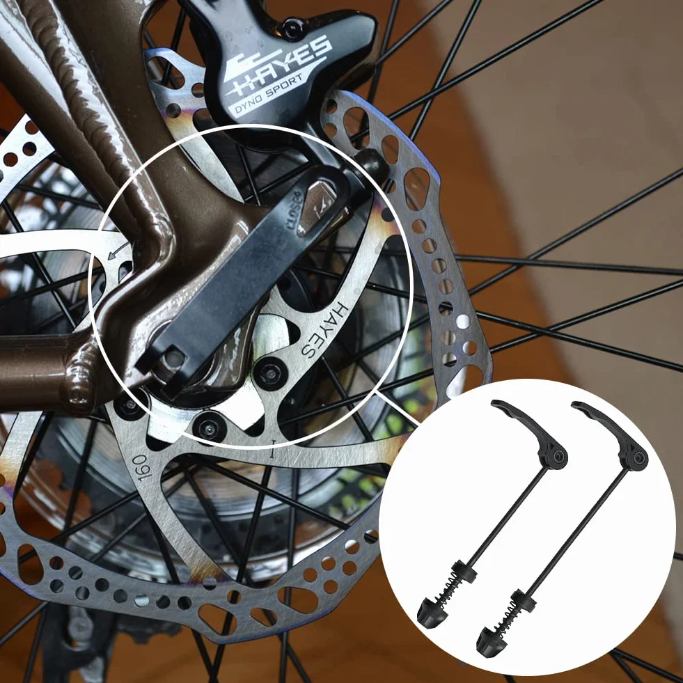 Butyeak Zestaw piast rowerowych, przednich i tylnych, szybkomocujących, do rowerów górskich, górskich, górskich