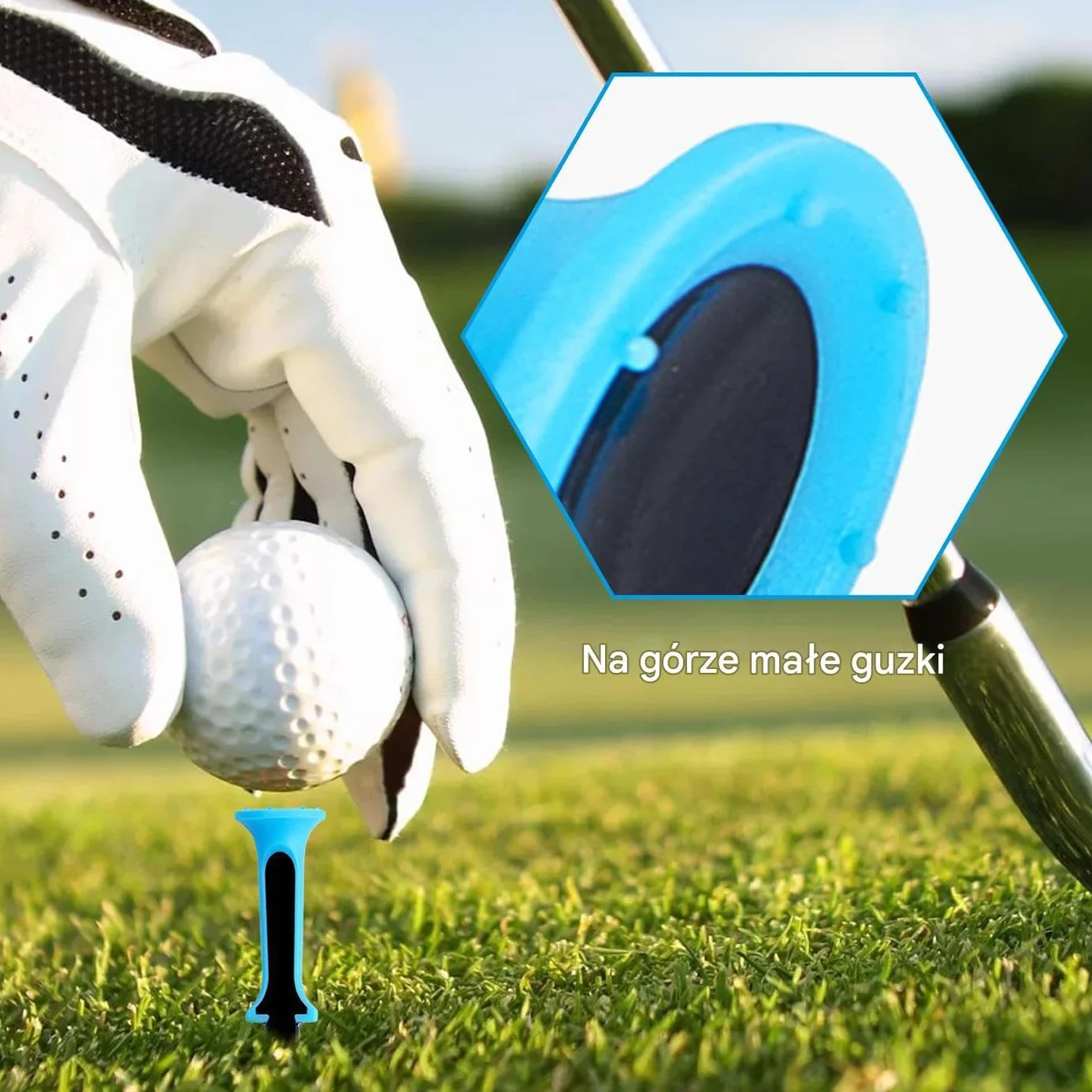 Tees Golf Set, Training Aids, Practice Pegs, Compact Turf Accessories, Indoor Outdoor Use, Coaching Support for Course Range Yard Travel Events, 80 mm, 5 Pieces