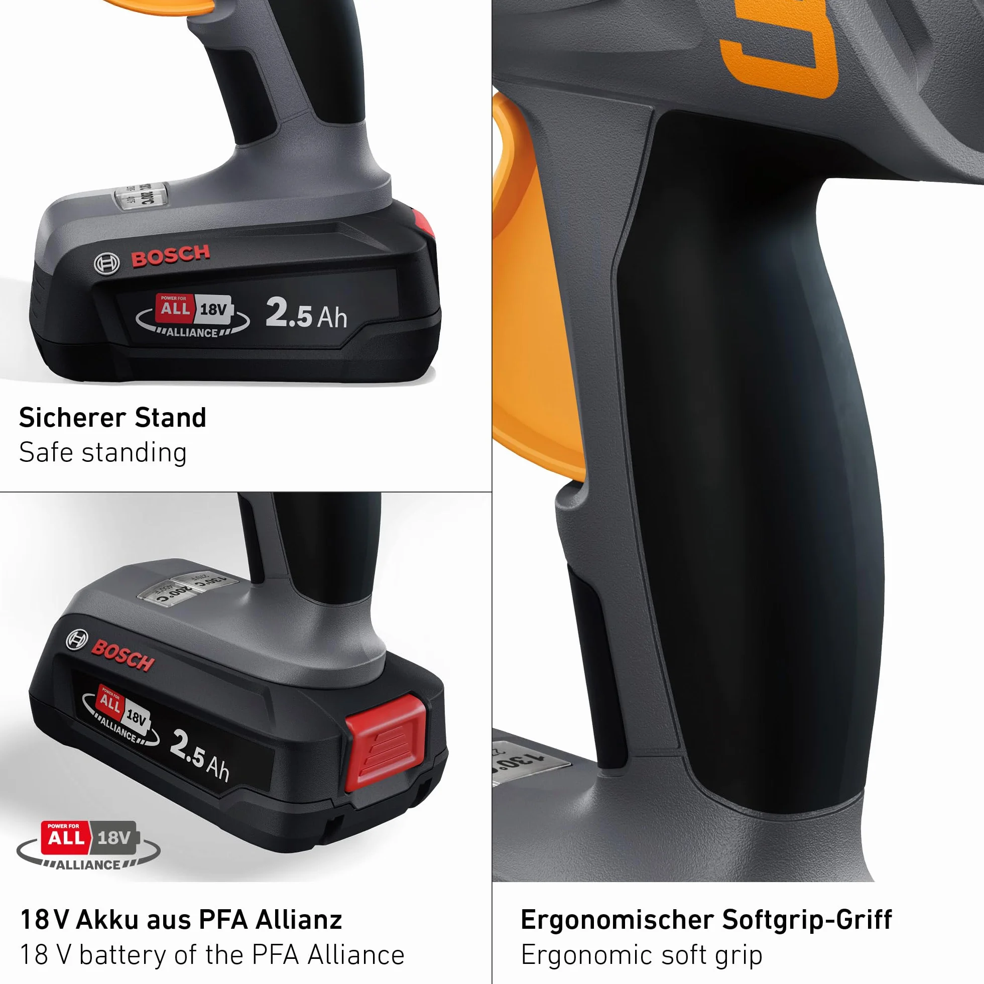 Steinel MobileGlue 3011 bezprzewodowy pistolet do klejenia na gorąco 11 mm 2 poziomy temperatury Bosch PFA