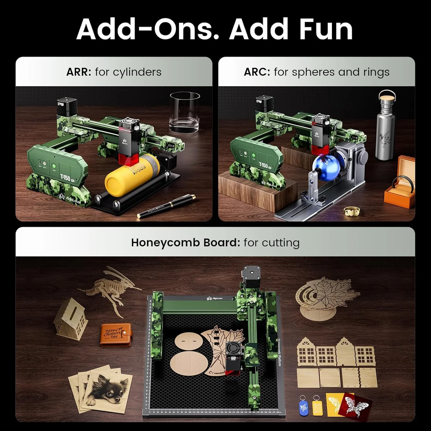AlgoLaser 6W Mini Laser Engraver 0,02mm precyzja 8000mm/min 15x15cm