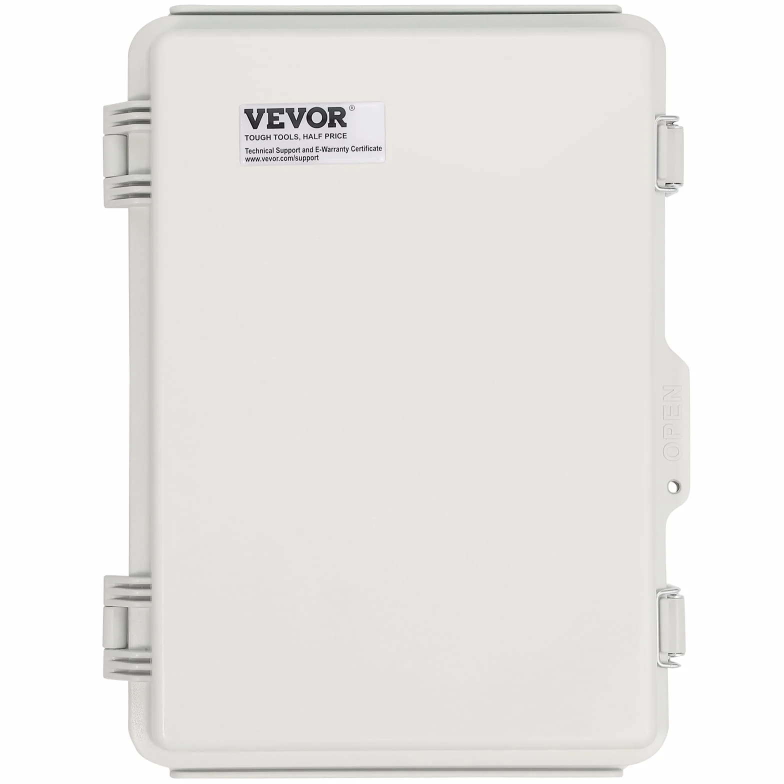 VEVOR Elektryczna skrzynka przyłączeniowa pokrywa z zawiasami do skrzynki elektrycznej ABS 300x200x180mm zatrzask ze stali nierdzewnej wodoodporny IP67 pyłoszczelny do projektów elektrycznych
