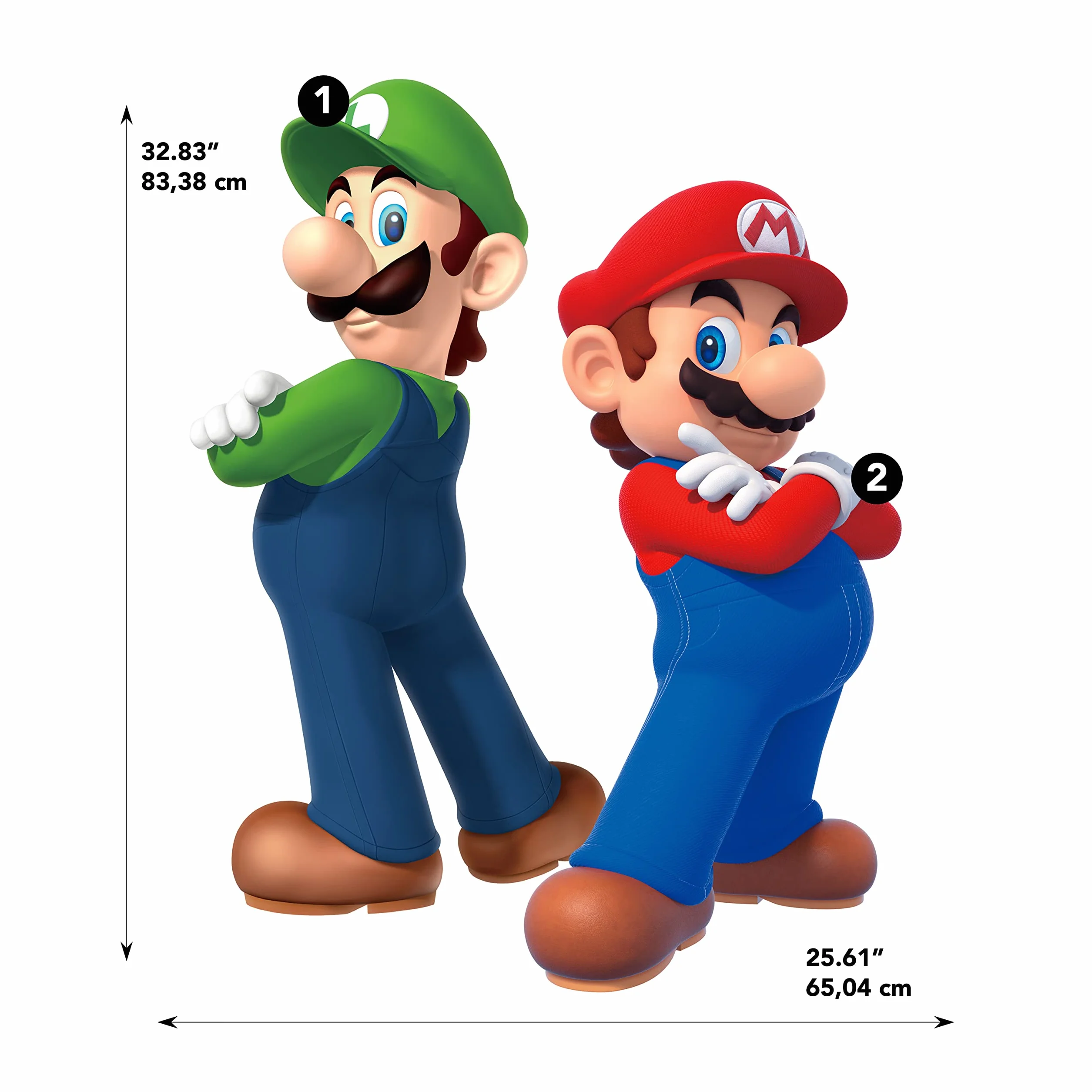 Naklejka Super Mario Bros. Luigi repozycjonowalna