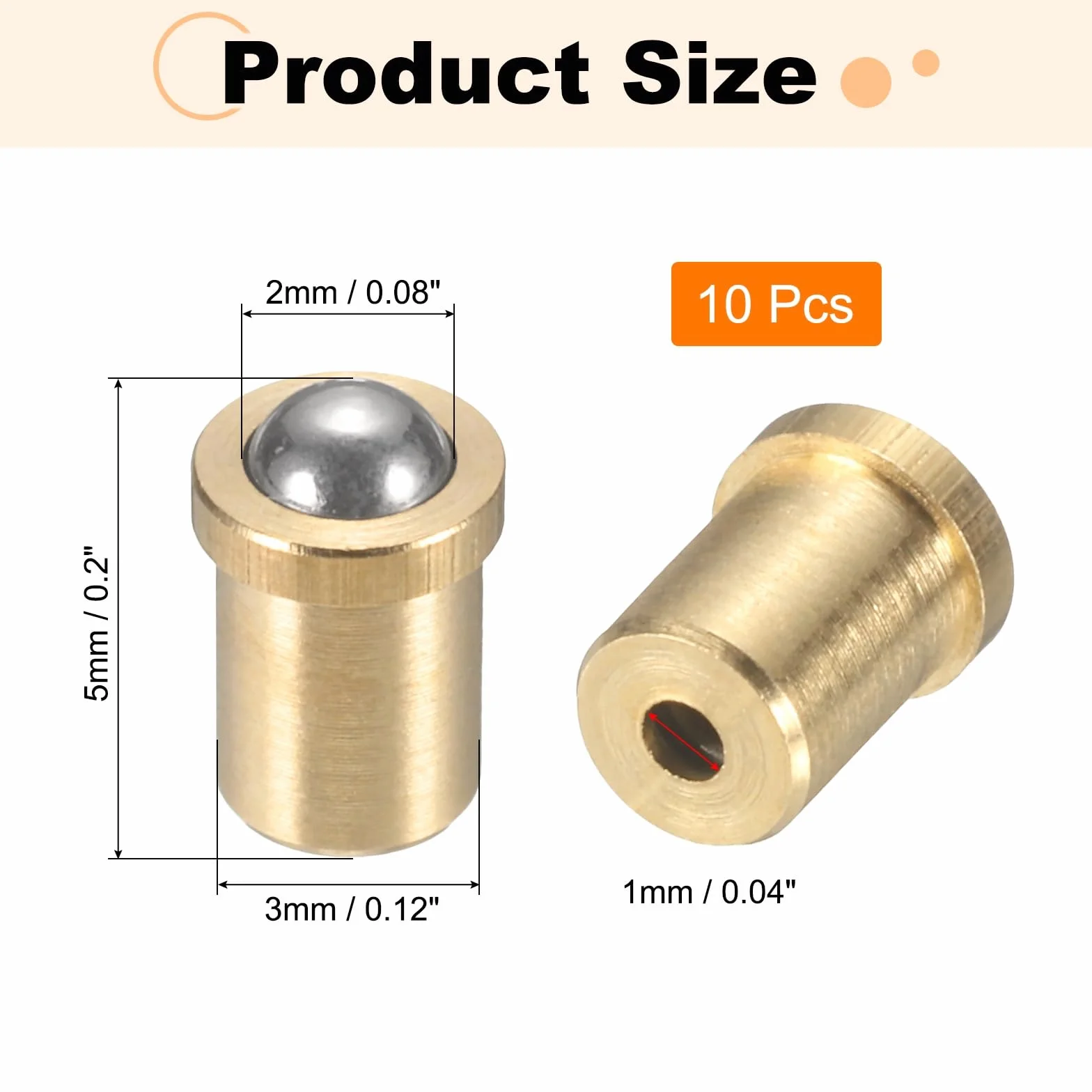 Pisaki kulkowe ze stali nierdzewnej 304 2 mm 8 N QUARKZMAN 10 sztuk