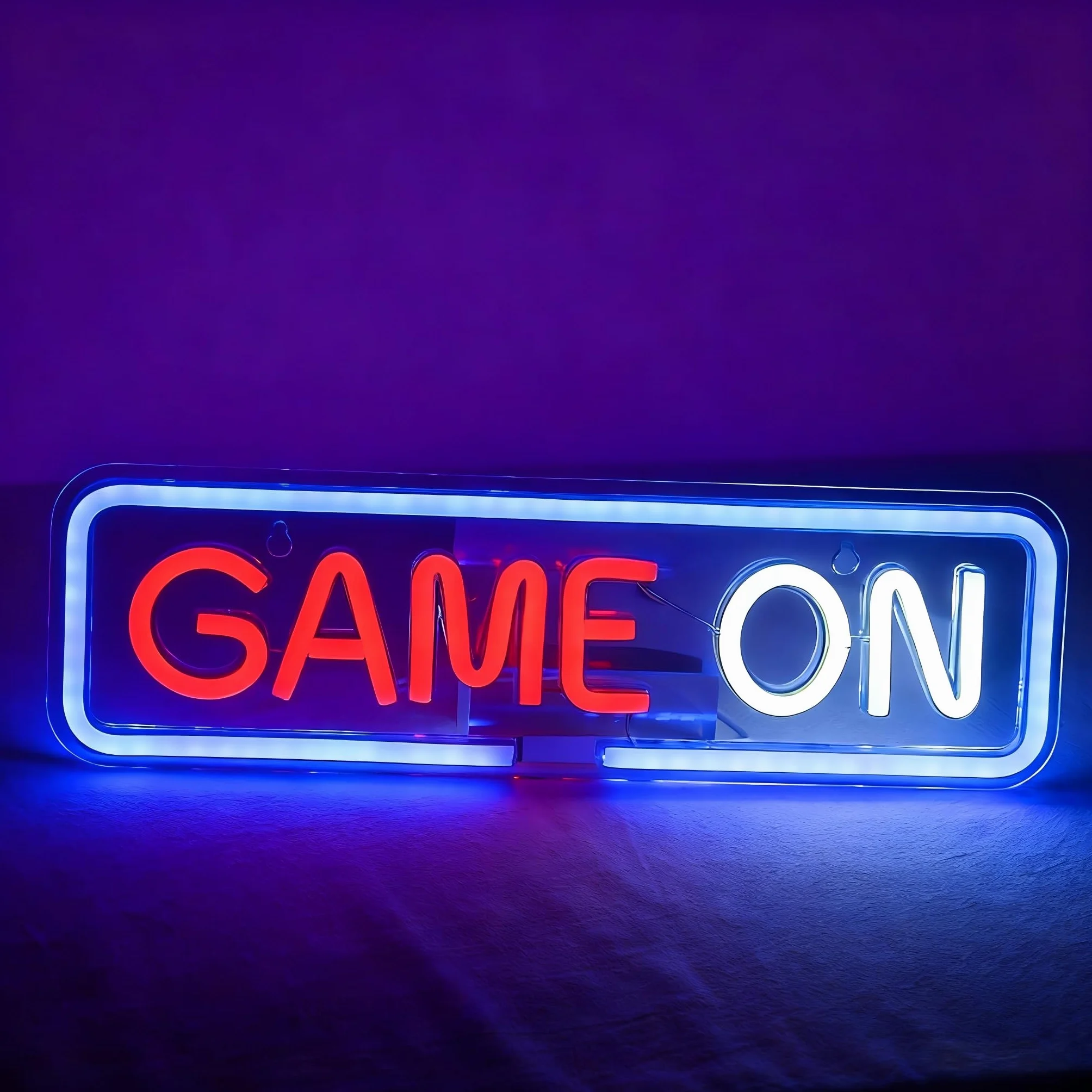Gaming Neon Znak LED Kolorowa Loda z Hakiem do Wystroju ściennego Dimmable