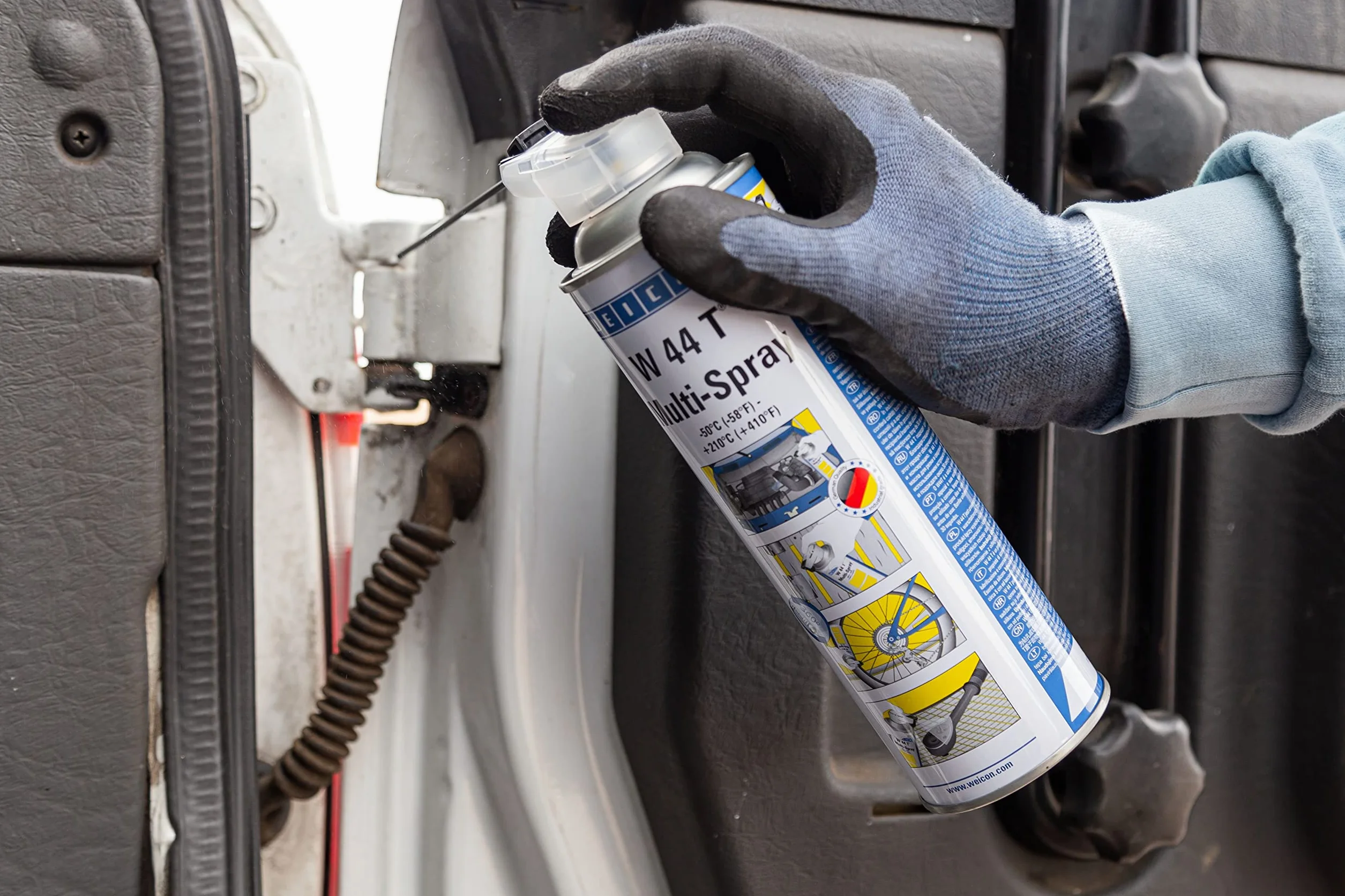 WEICON W 44 T Multi-Spray 200 ml olej wielofunkcyjny 5-w-1 penetrujący odrdzewiający antykorozyjny smarujący konserwujący