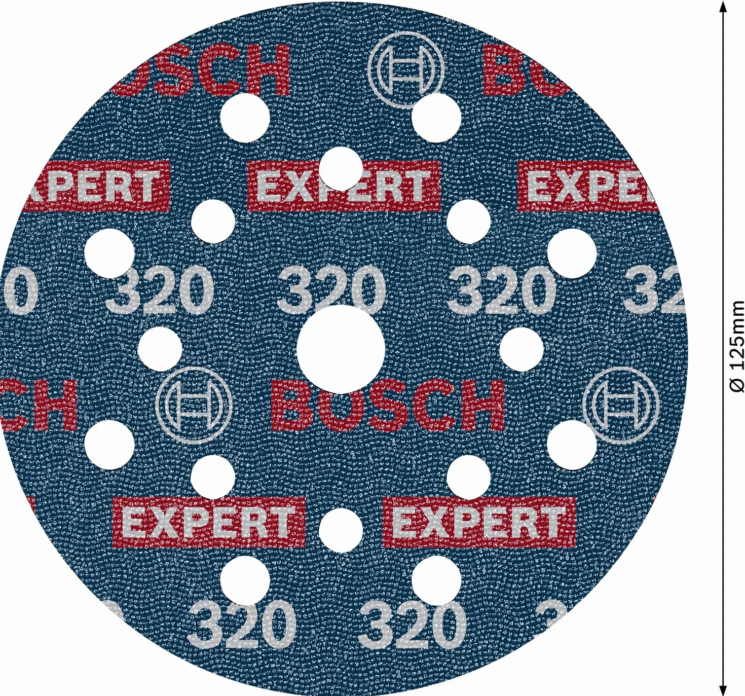Bosch EXPERT O780 tarcza szlifierska 125 mm ziarnistość 320 do folii