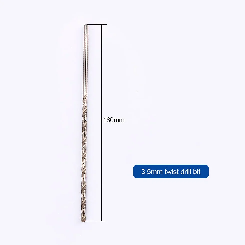 Wiertło spiralne HSS 3,5 mm 160 mm z prostym chwytem do drewna