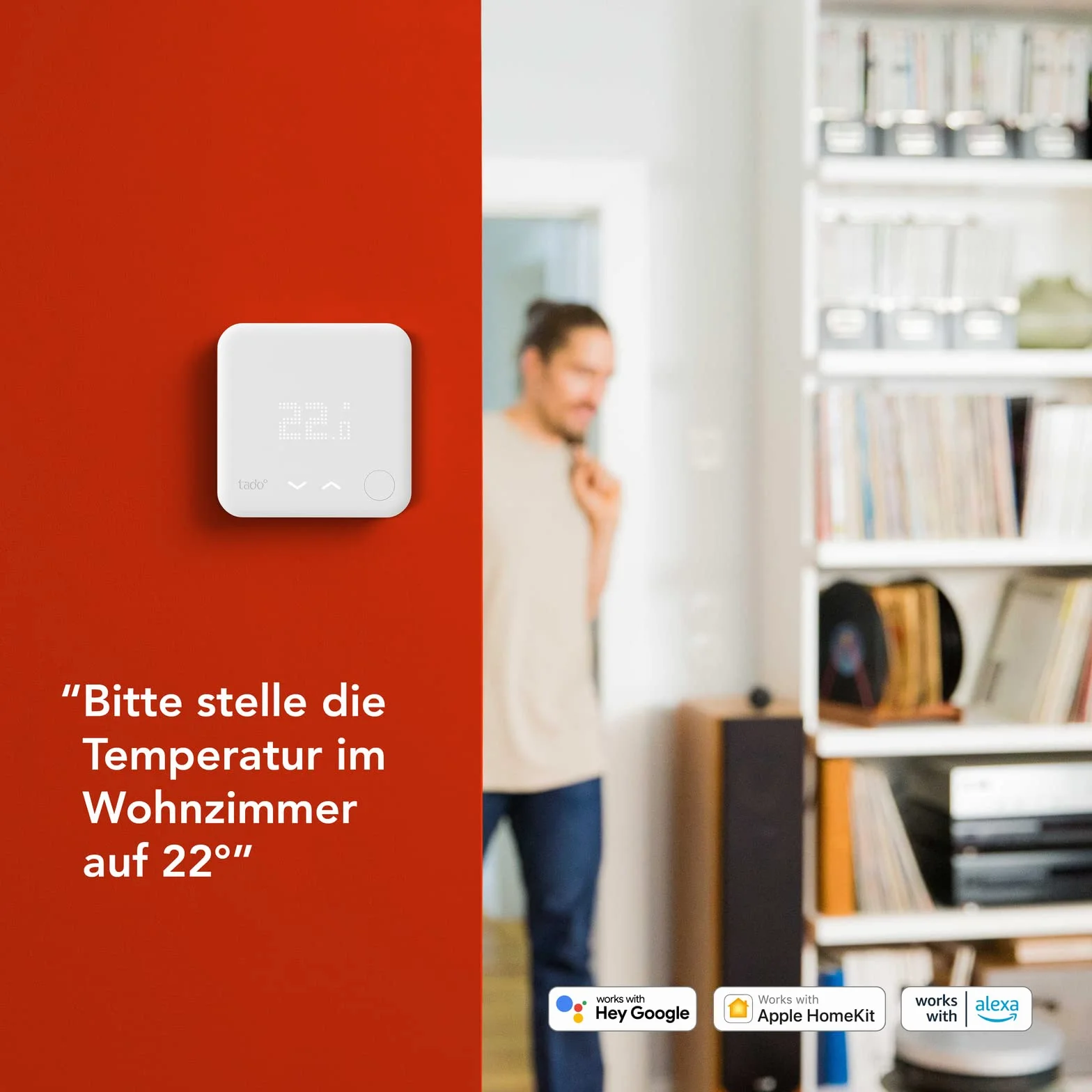 tado ° Płyta osłonowa – produkt dodatkowy do inteligentnych termostatów (przewodowych) i radiowego czujnika temperatury – inteligentne sterowanie ogrzewaniem, łatwa instalacja, czysty montaż