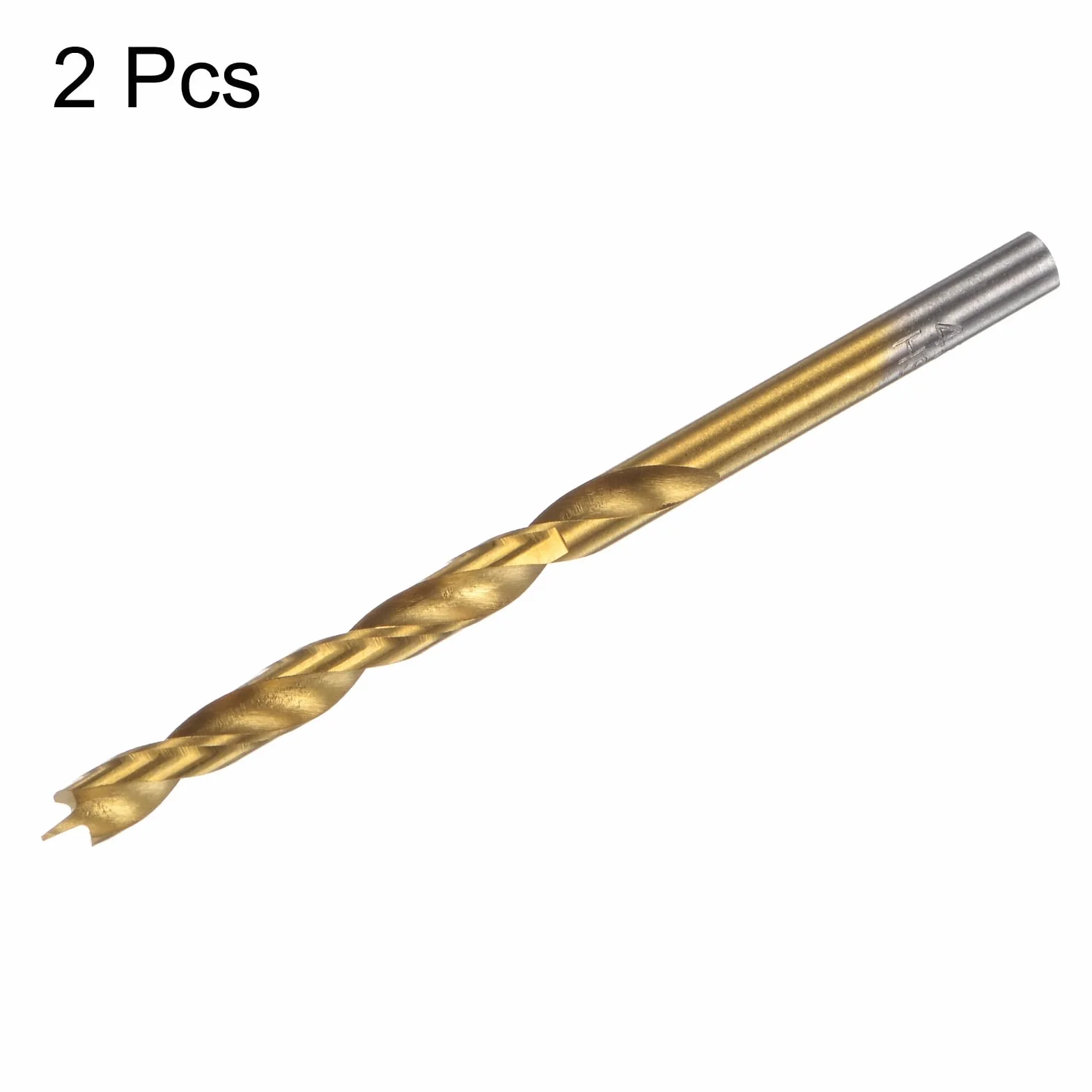 QUARKZMAN wiertła Brad Point 4,5 mm (11/64") prosty okrągły trzpień wiertło spiralne do drewna gumy