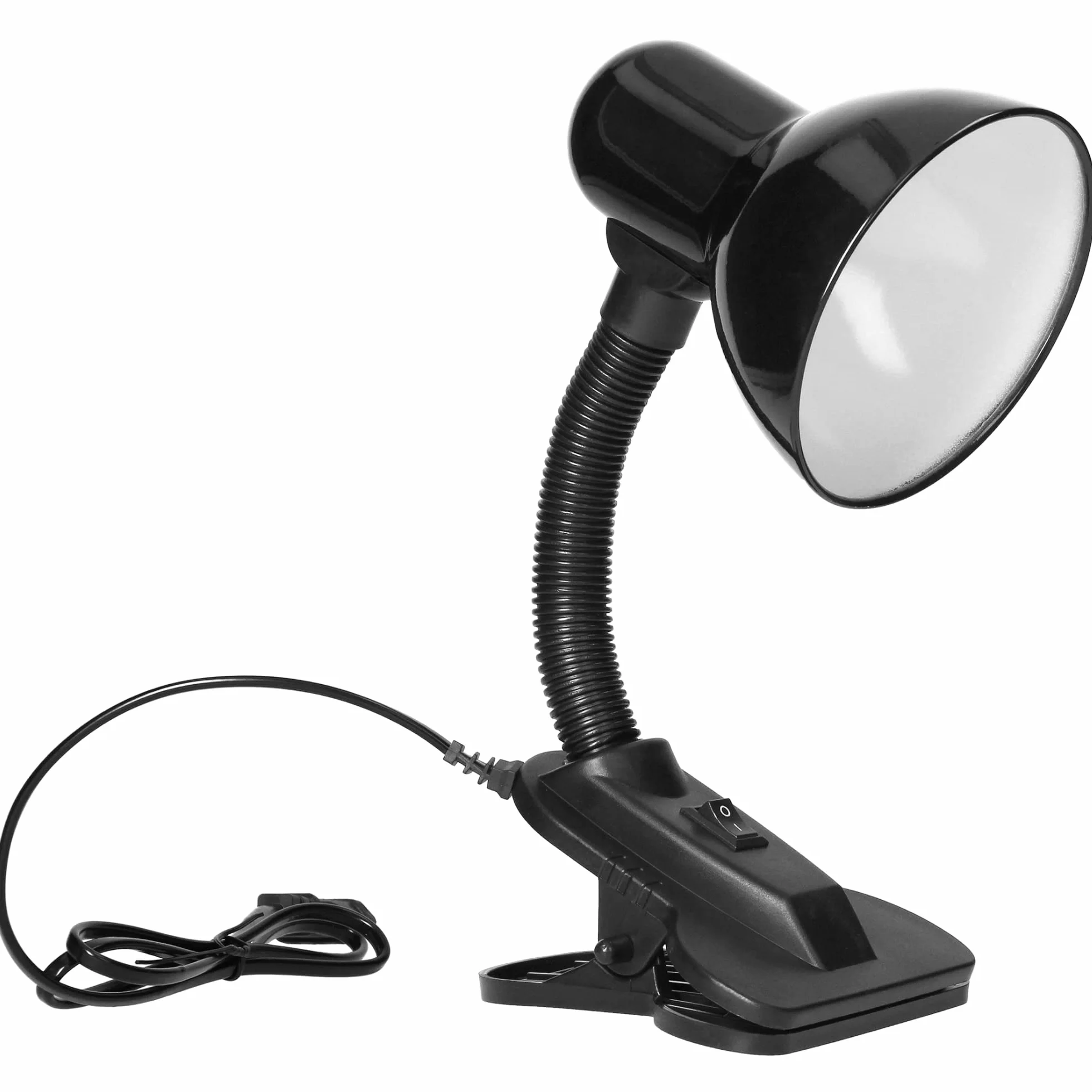 Lampa Biurkowa z Klipsem 40W E27 Stal Tworzywo Czarny