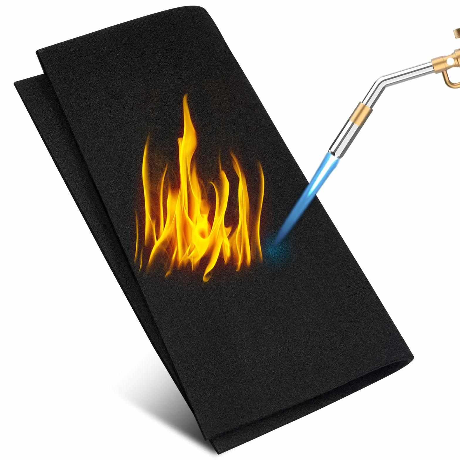 Flintronic Koc spawalniczy ognioodporny 30 x 30 x 0,5 cm filc węglowy żaroodporny do 1093,3°C podkładka izolacyjna do lutowania