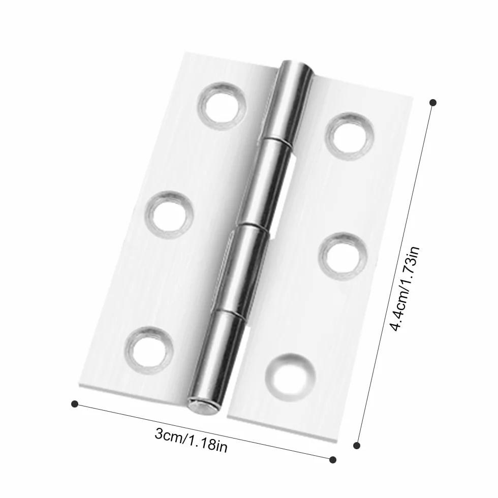 Zawiasy składane ze stali nierdzewnej 44mm × 30mm z 120 śrubami do okien drzwi szafek