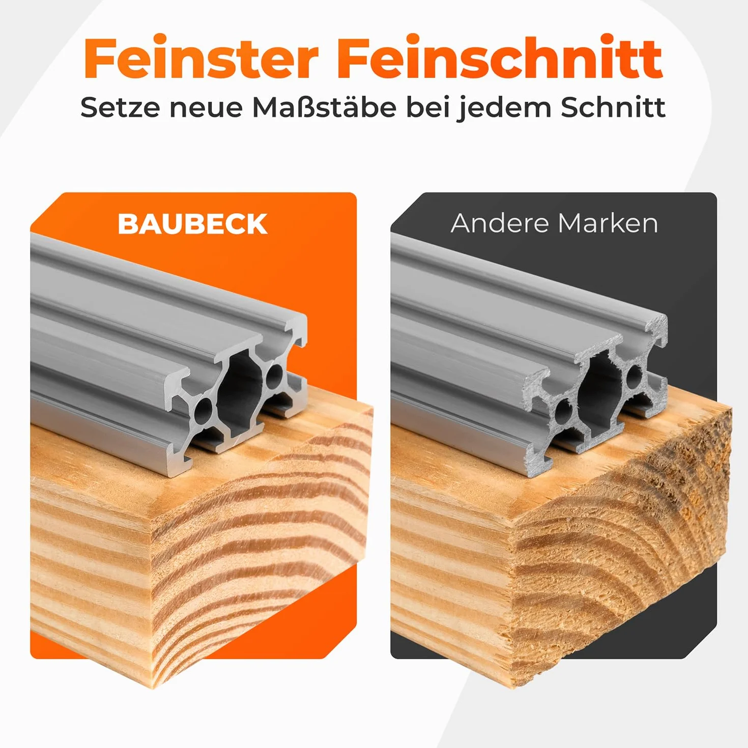 BAUBECK Brzeszczot do piły ukośnej 305 mm x 30 mm TCT x80T precyzyjne cięcie w drewnie metalu kompatybilny z Bosch Makita Dewalt Festool Freud