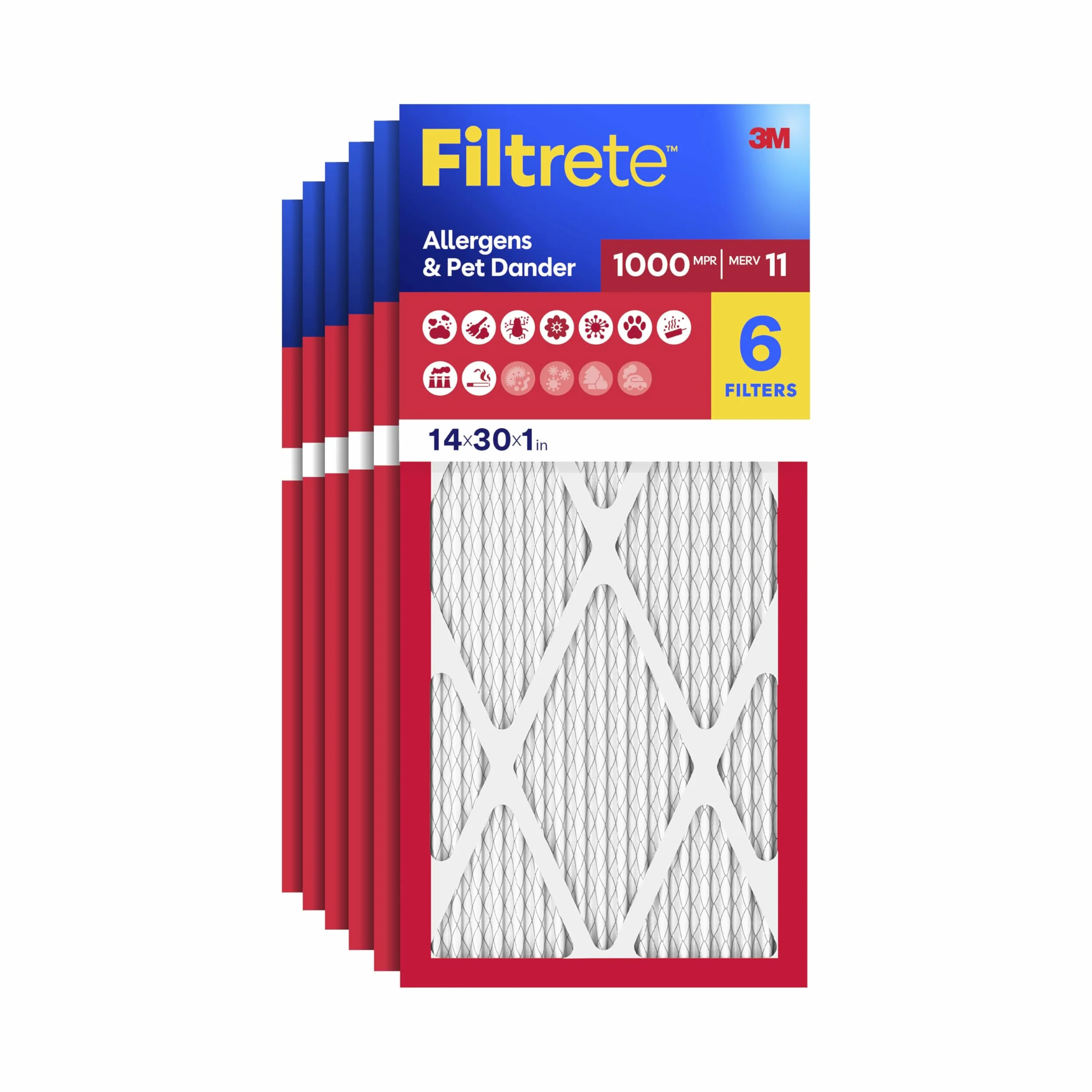 Filtrete AD24-6PK-1E filtr powietrza pieca AC MPR 1000 6-pak 13,81 x 29,81 x 0,81
