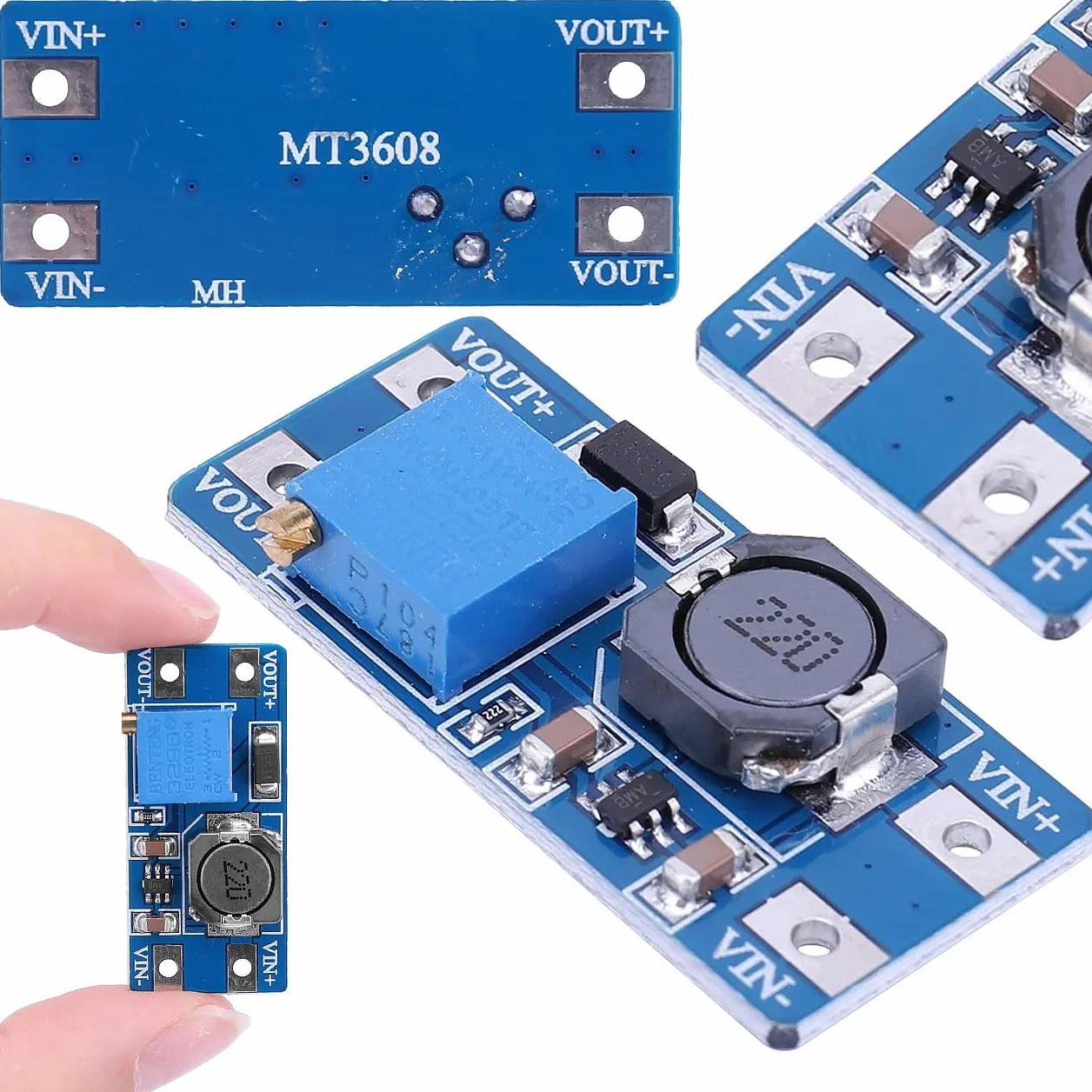 Konwerter DC-DC MT3608 Step-Up 2–24 V In 2–28 V 2 A Moduł Zasilania