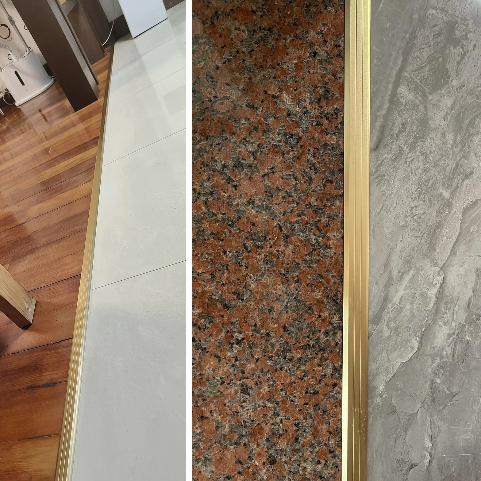 Listwa progowa Metalowa aluminiowa płaska listwa przejściowa/reduktor do drzwi, wykładziny, płytki podłogowej z twardego drewna, osłona szwu 2-5 mm czarny
