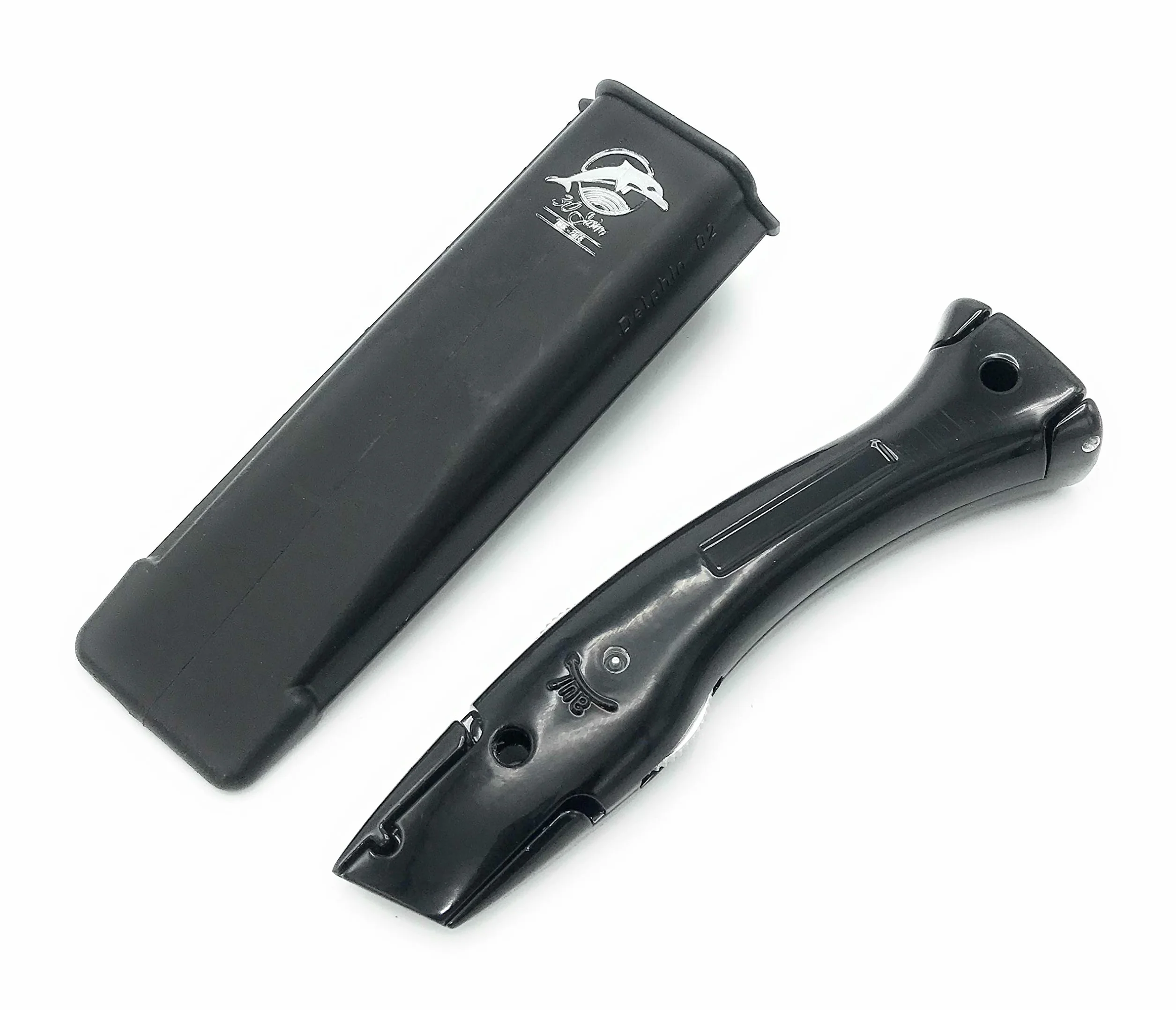 Delphin 03 Noir laqué z étui Noir