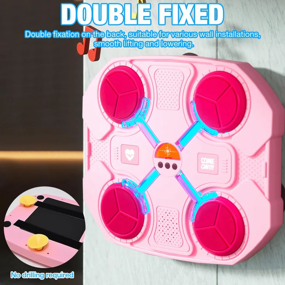 Mineup Music Boxing Machine, maszyna do boksu muzycznego dla dzieci, Bluetooth Box z muzyką, maszyna bokserska LED z 3 prędkościami, boks muzyczny, zabawka sportowa, prezent dla dzieci i chłopców