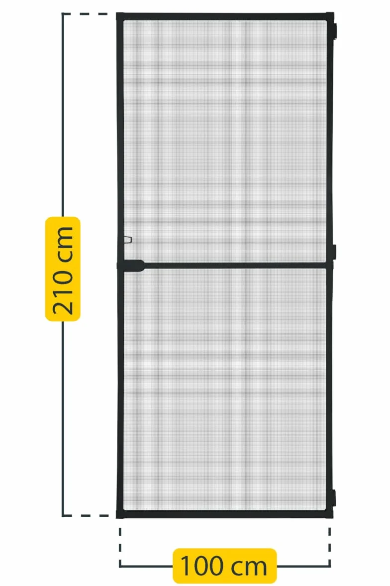 Schellenberg moskitiera na drzwi balkonowe 100 x 210 cm antracyt 14 mm
