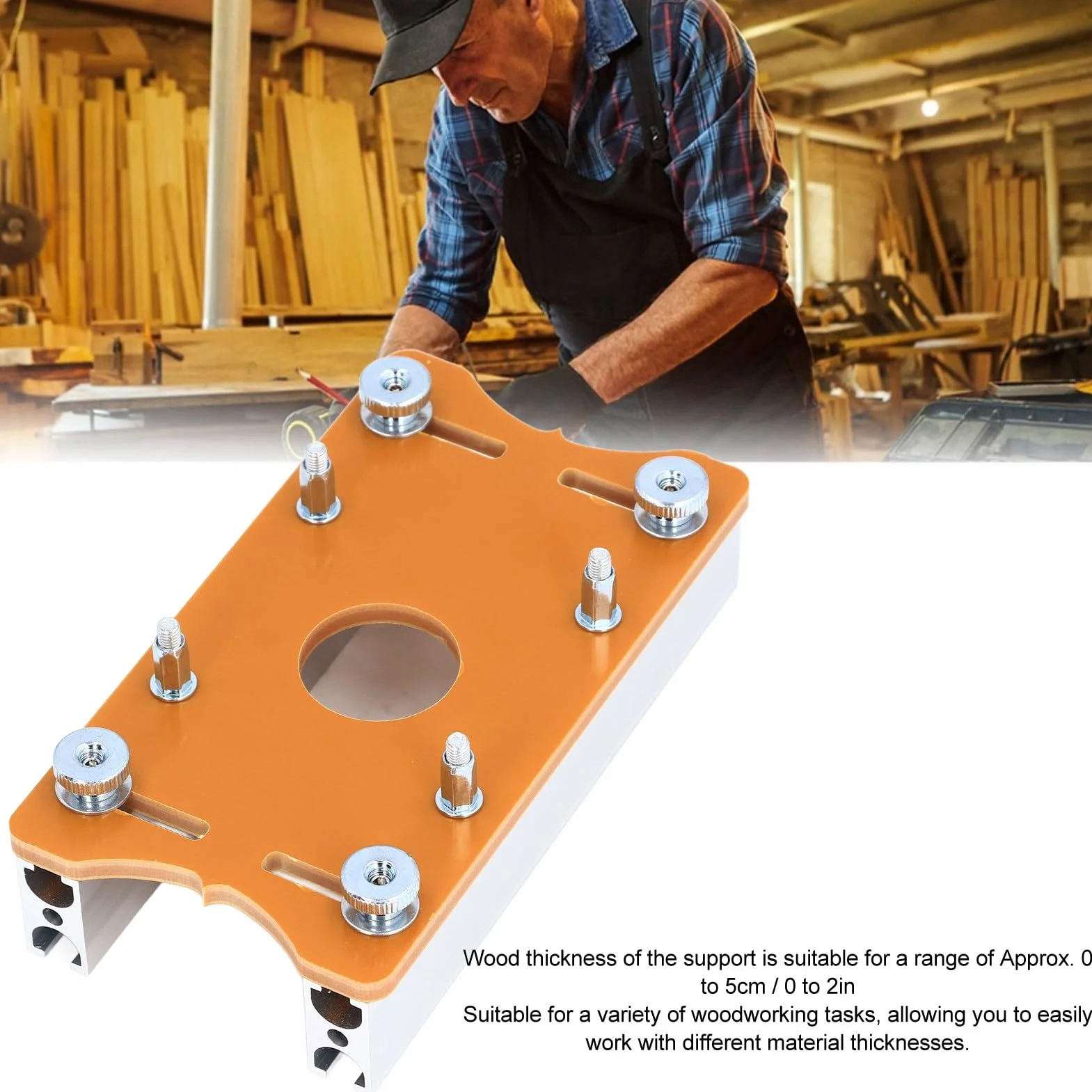 Płytka Wsuwana Stołu Routera, Płyta Routera Ze Stopu Aluminium 65 mm