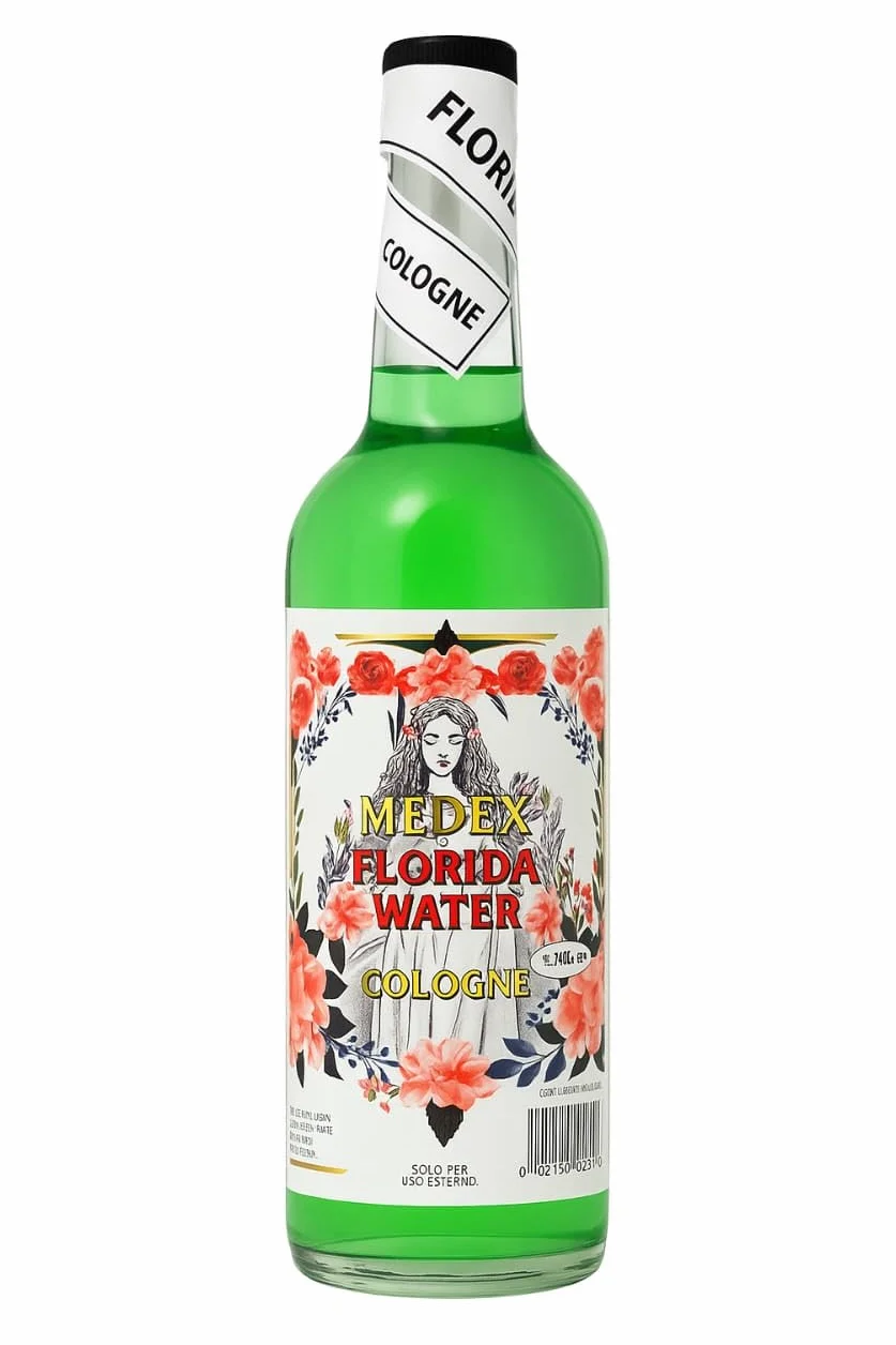 MEDEX Florida Water Cologne 500 ml – orzeźwiająca woda zapachowa o kwiatowym zapachu, klasyczna woda kolońska do czyszczenia, relaksu i duchowych rytuałów, z naklejką Kajal