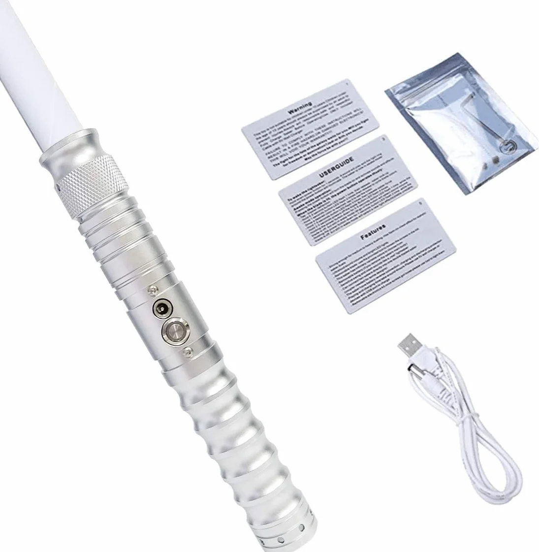 Lightsaber Jedi Sith Aluminium Hilt 16 kolorów Zmiana LED Miecz Saber Stojak dla dorosłych