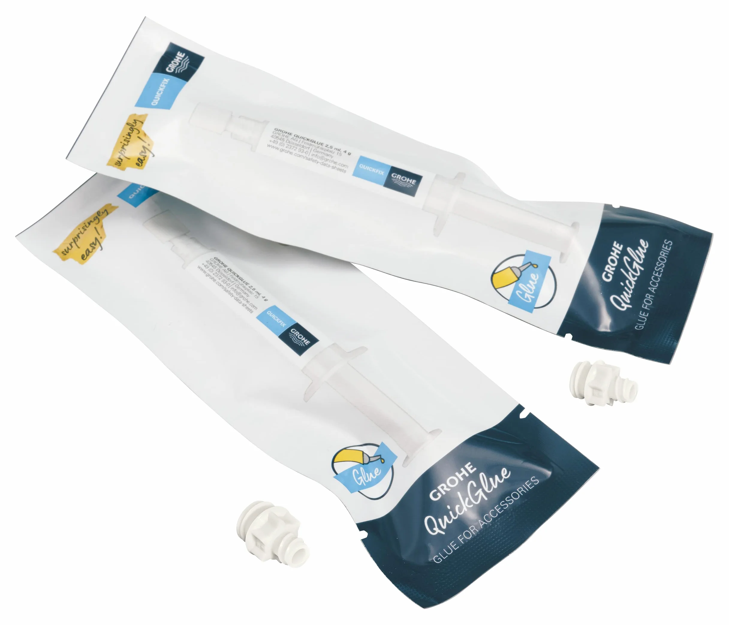 Grohe QuickFix klej QuickGlue A2, klej bez wiercenia, 2 punkty mocowania, nr ref. 41128000