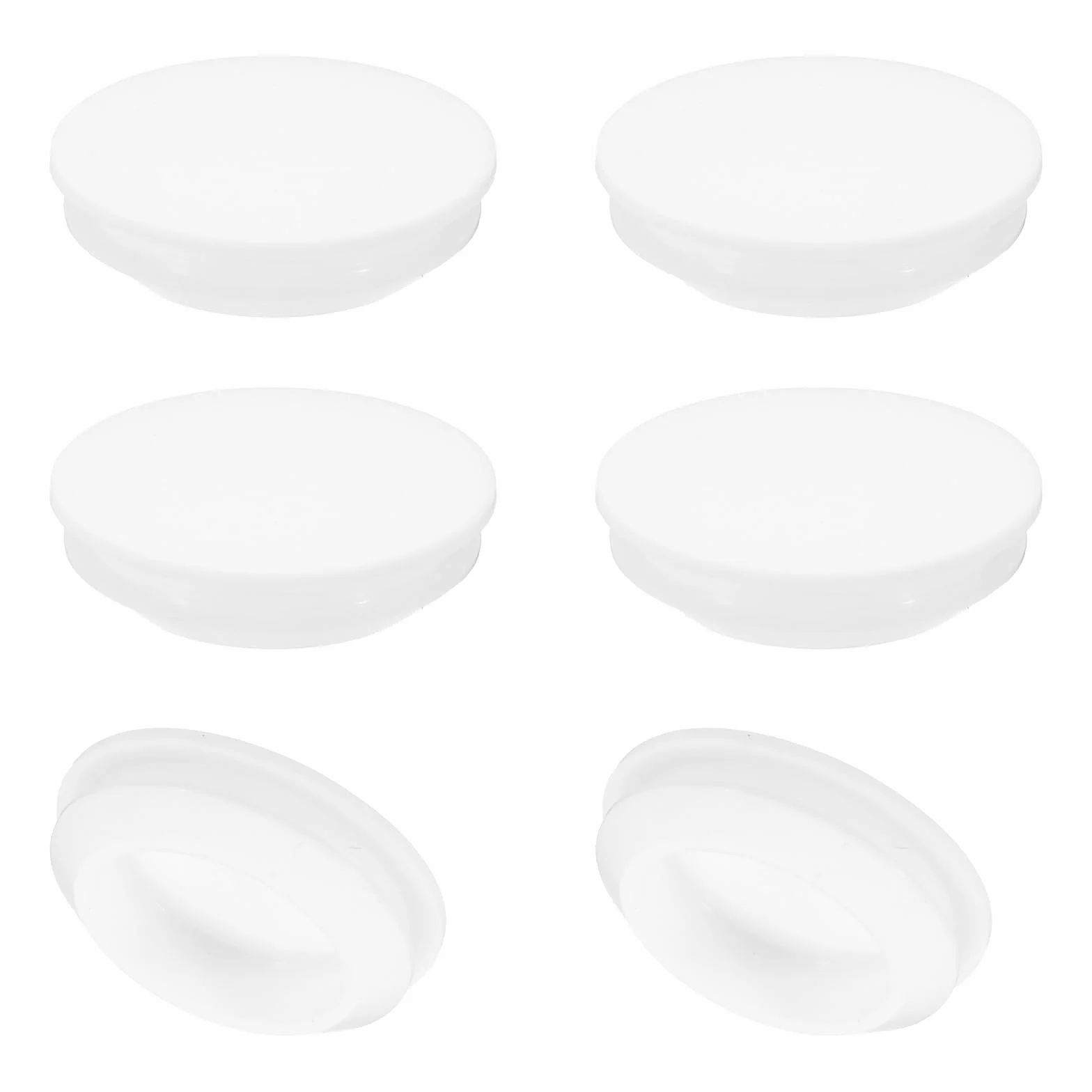 PATIKIL Silikonowa zatyczka otworowa 25 mm 6 szt. okrągła zatrzaskowa blokada przycisk meblowy osłona ochronna nasadka pasuje do otworu 2,5-25 mm do uszczelnienia otworu cylindra