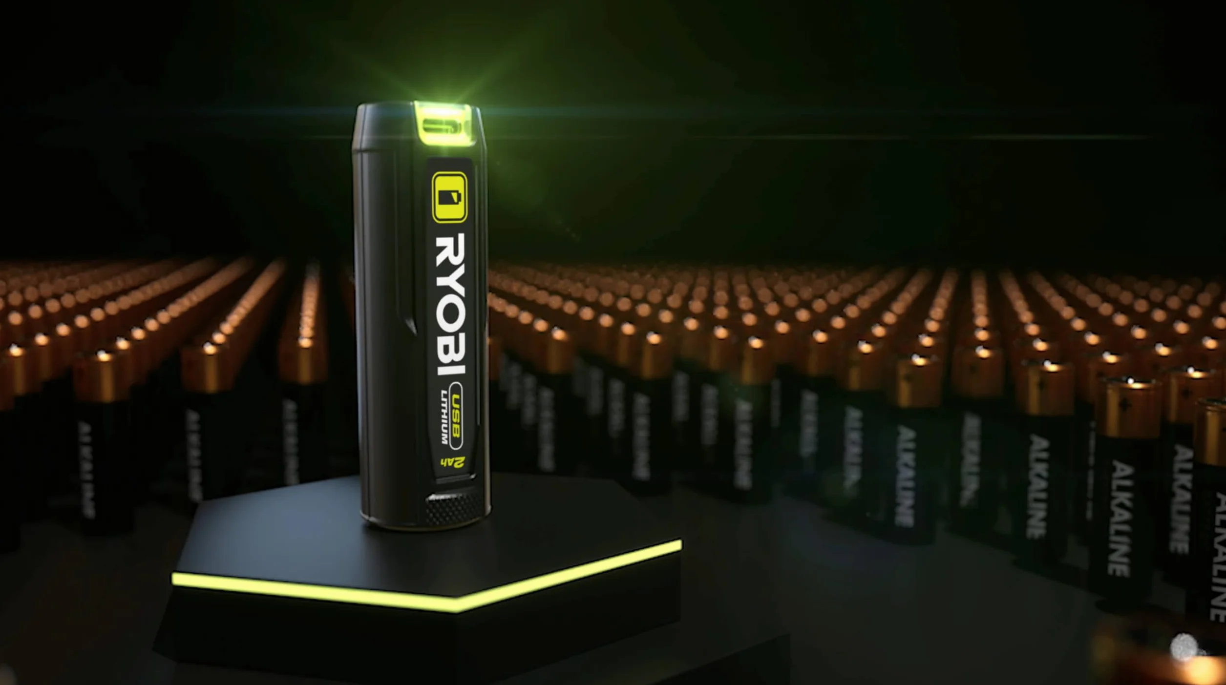 RYOBI Bateria litowa USB 4V 2,0Ah RB4L20 - kompaktowa bateria zewnętrzna, ładowanie USB-C, wskaźnik LED, ogniwo 18650