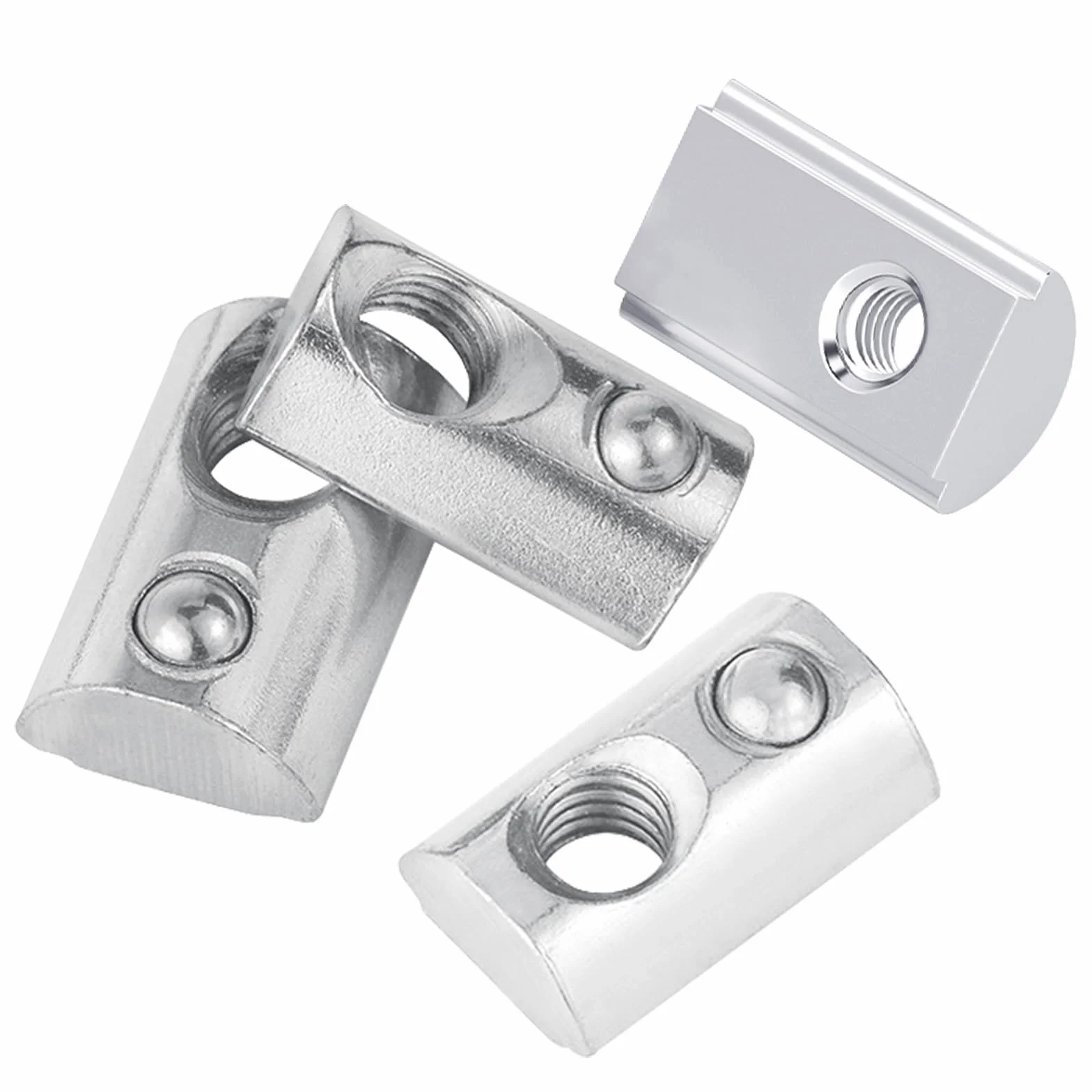Kamienie do rowków M4 stal nierdzewna centrowaną kulką sprężynową 8mm profil aluminiowy 3030 seria 30