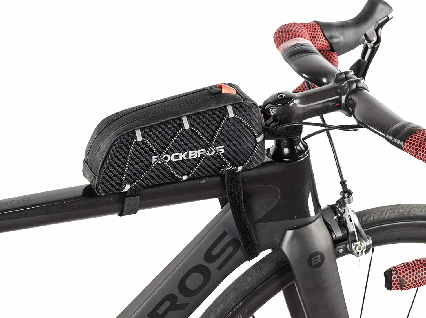 ROCKBROS Torba na Ramę Rowerowa Torba na Ramę Roweru Torba na Górną Ramę ok. 1L,22 x 10 x 5,5 CM