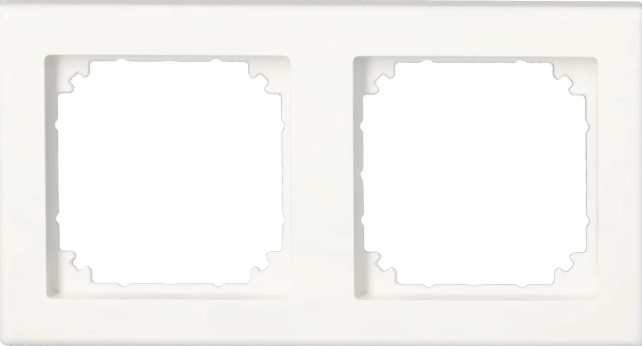 Schneider Electric Merten M-Smart ramka 2-krotna biała polarna błyszcząca 8,1 cm x 14 cm