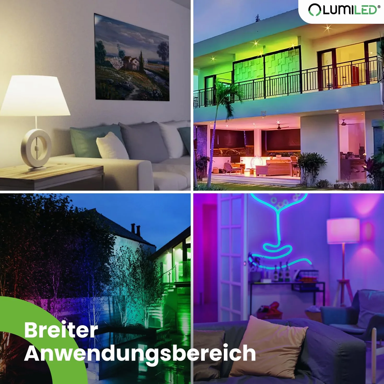 Lumiled Smart SAYO PAR16 Lampa LED GU10 5W 450lm Wi-Fi RGBW ściemniana 16 mln kolorów
