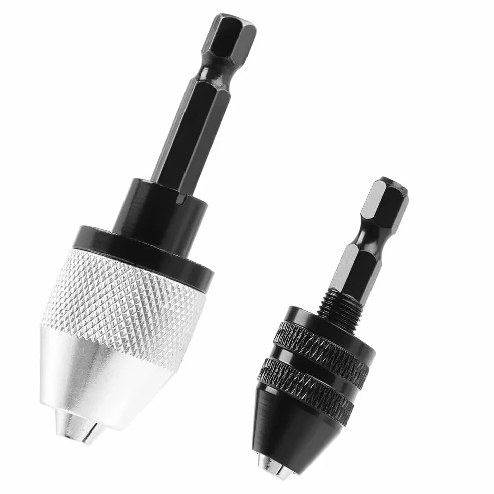 Bezkluczykowy uchwyt wiertarski 1/4 cala sześciokątny 0,3-6,5 mm adapter wiertarki udarowej