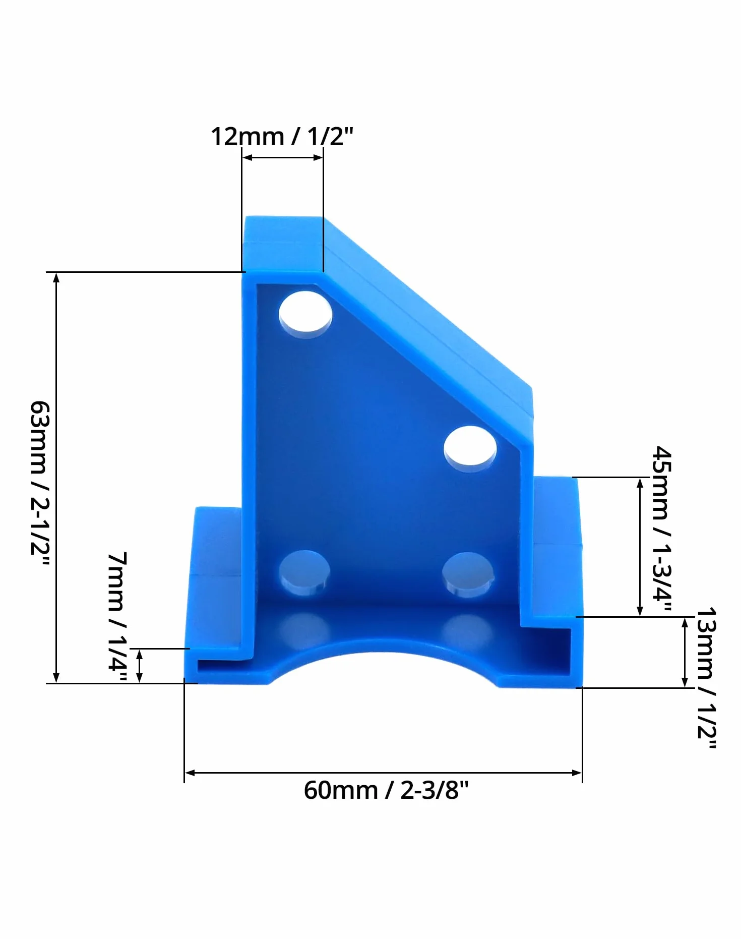 QWORK 20-częściowy zestaw podkładek dystansowych do parkietu i laminatu 1/4" 1/2" trójkątne